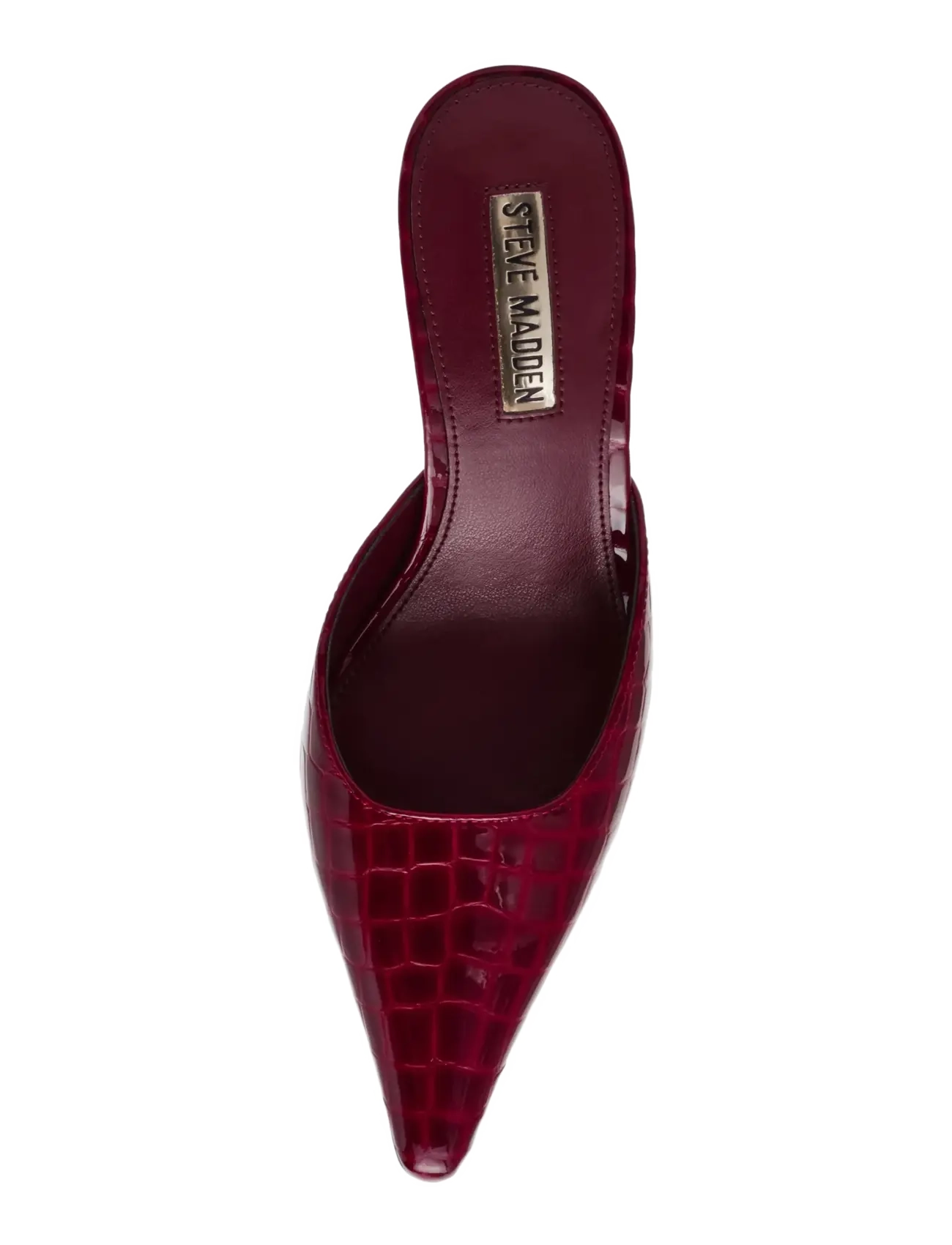 Steve Madden - Alexi - mules med klack - red croco - 5