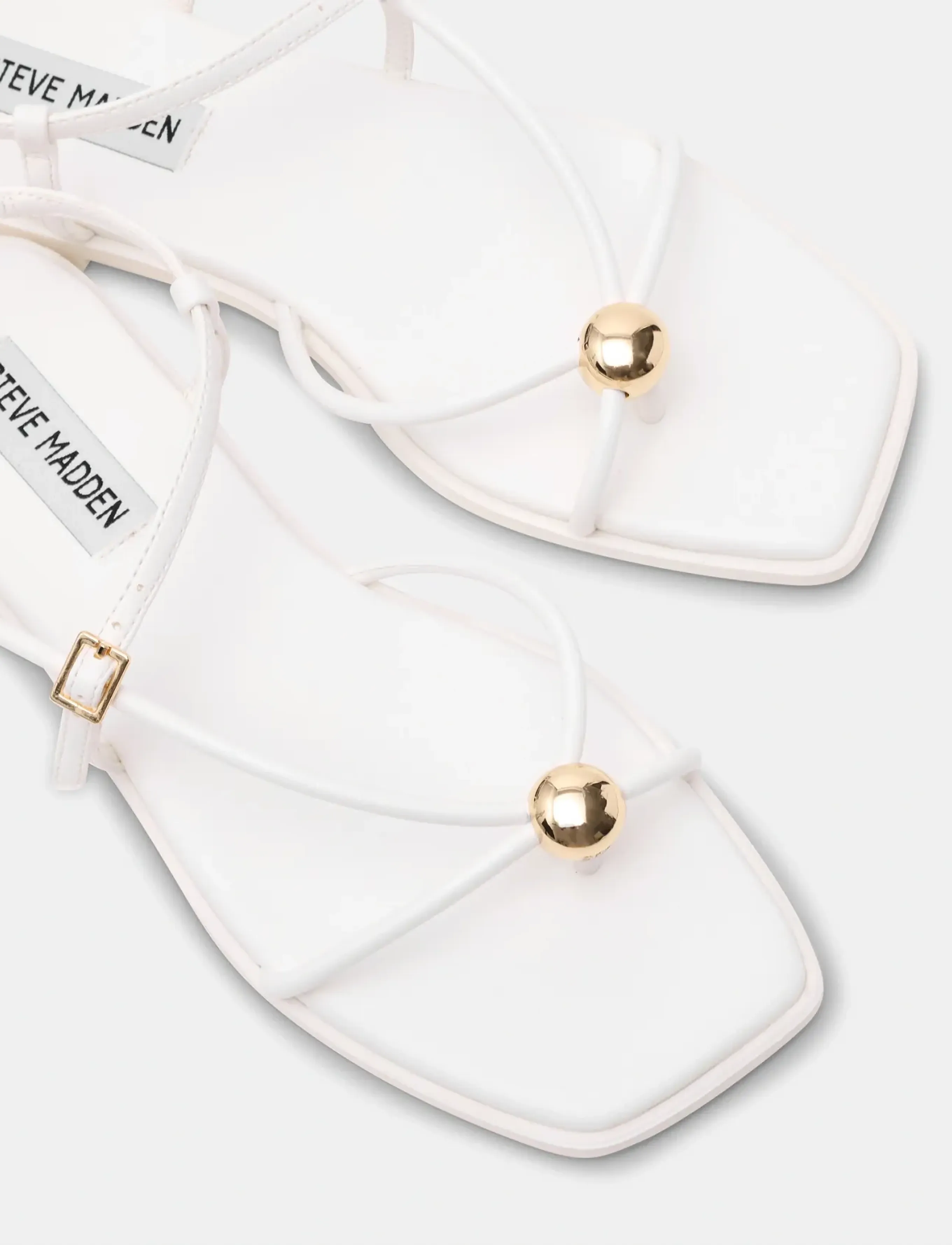 Steve Madden - Tiki - lygiapadės basutės - white - 4