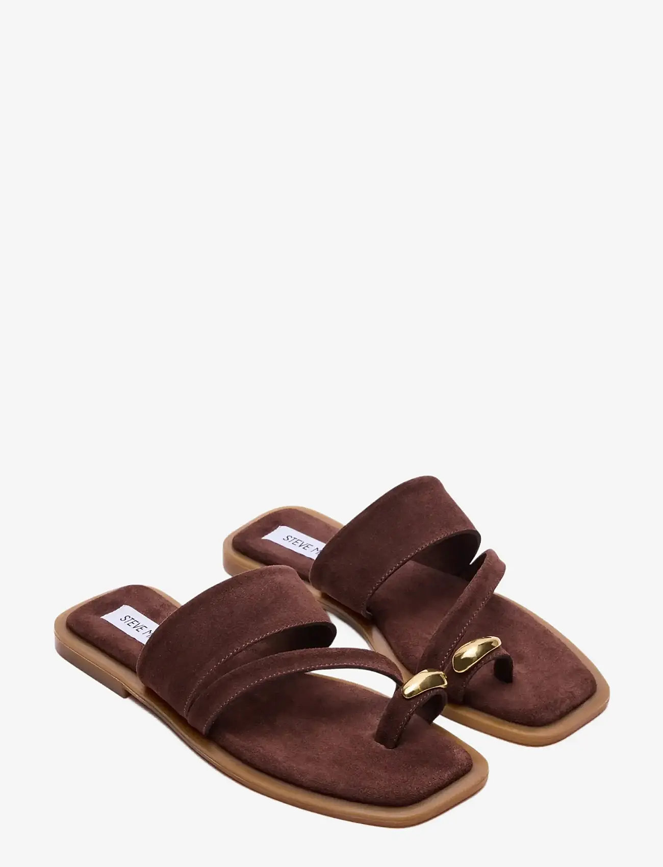 Steve Madden - Ellaina - flat sandals - brown suede - 1