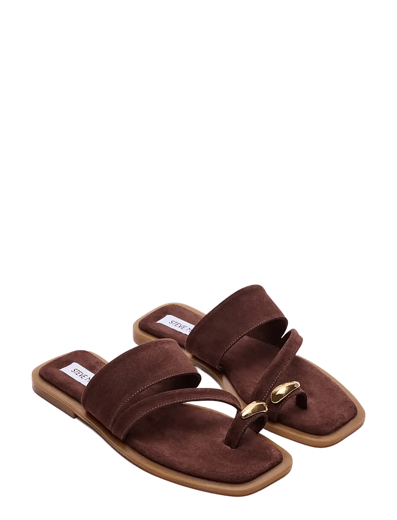 Steve Madden - Ellaina - flat sandals - brown suede - 1