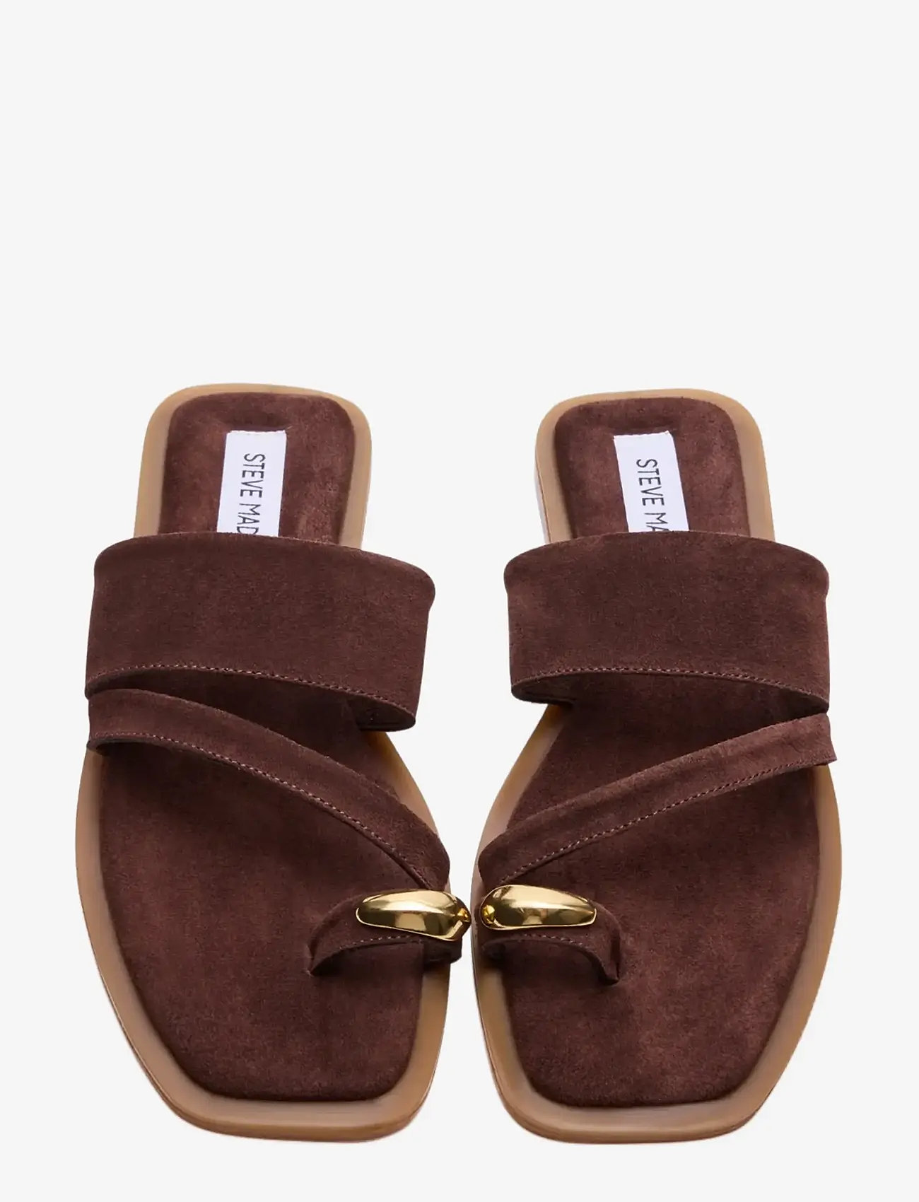 Steve Madden - Ellaina - flat sandals - brown suede - 3