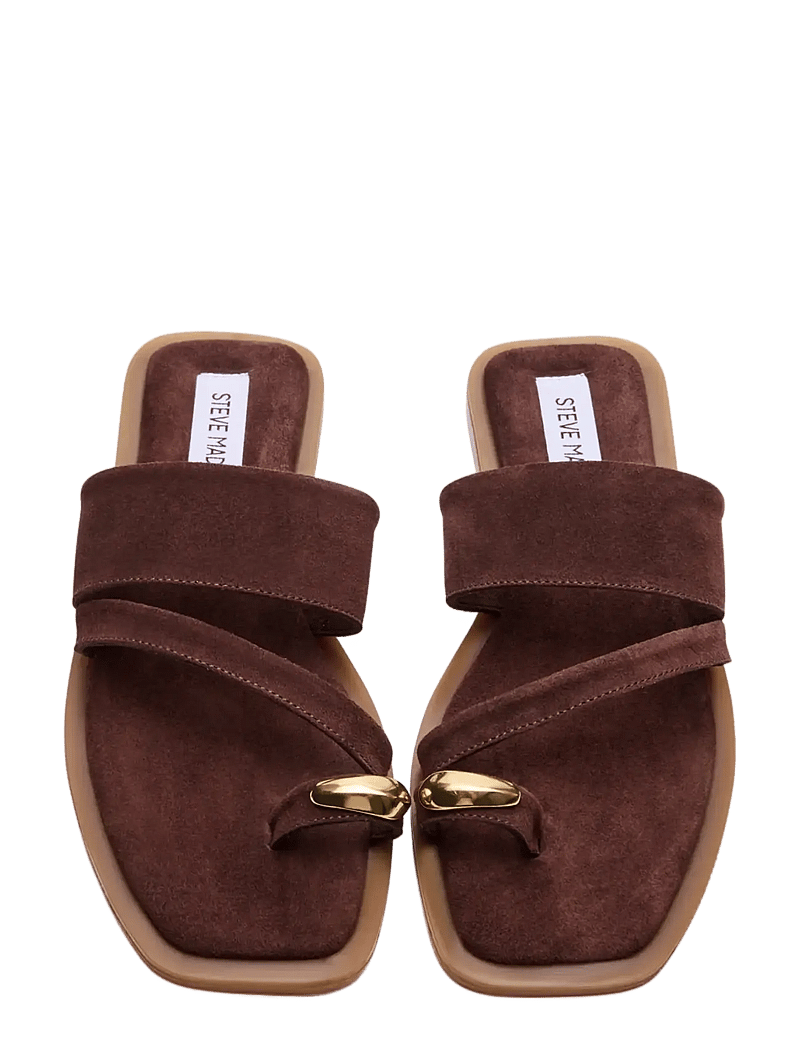 Steve Madden - Ellaina - flat sandals - brown suede - 3