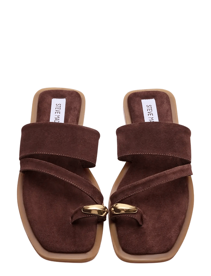Steve Madden - Ellaina - flade sandaler - brown suede - 3