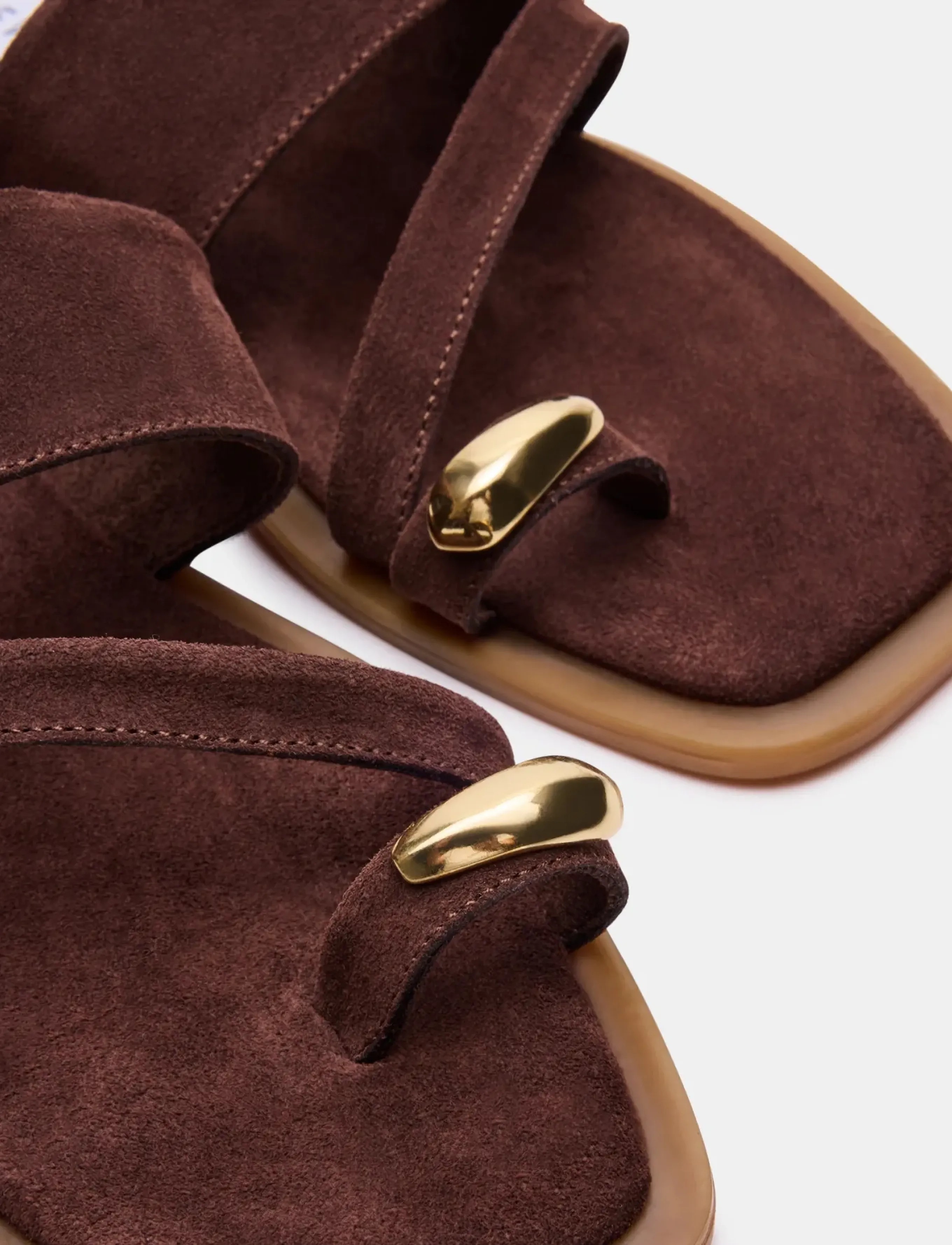 Steve Madden - Ellaina - flache sandalen - brown suede - 4