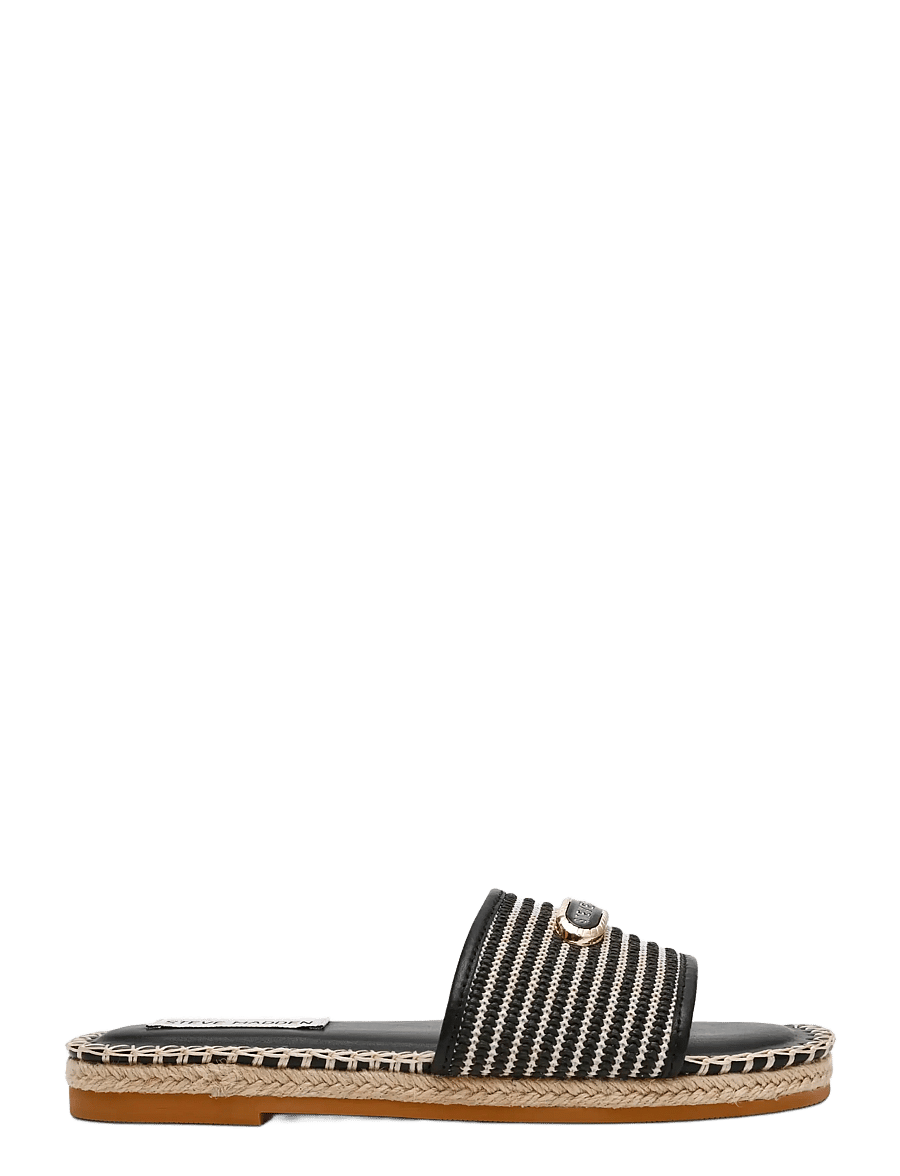 Steve Madden - Tropics - platta mules - blk raffia - 0