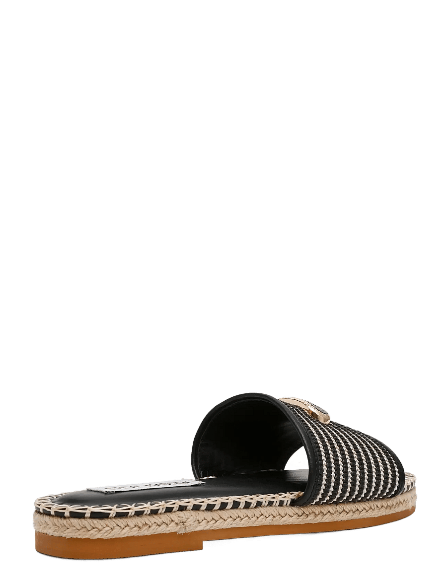 Steve Madden - Tropics - platta mules - blk raffia - 1