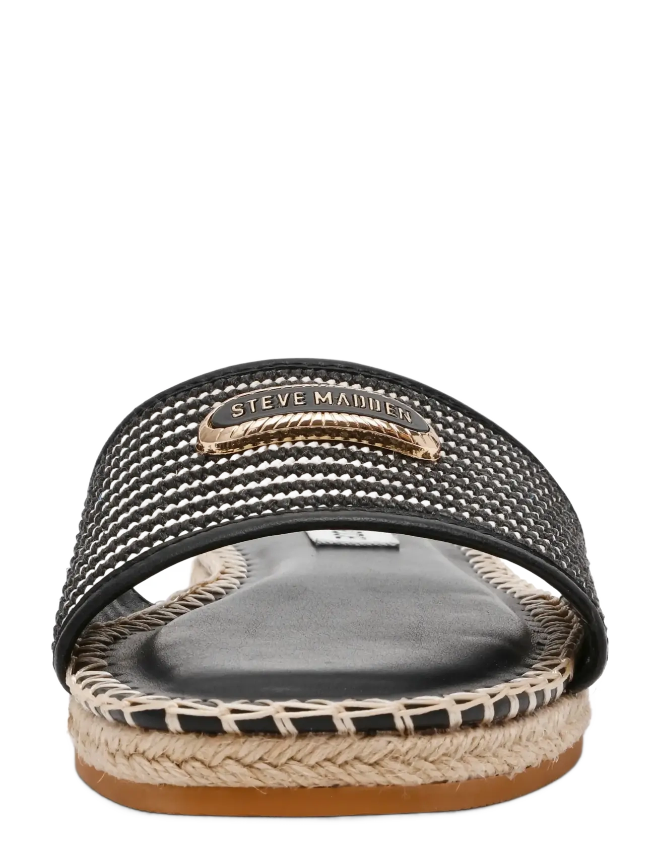 Steve Madden - Tropics - platta mules - blk raffia - 2