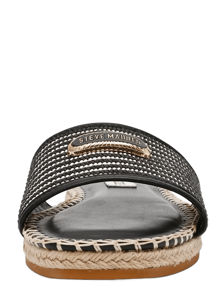 Steve Madden - Tropics - platta mules - blk raffia - 2