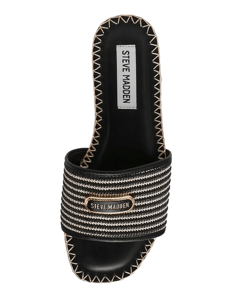Steve Madden - Tropics - kontsata muula-stiilid jalanõud - blk raffia - 4