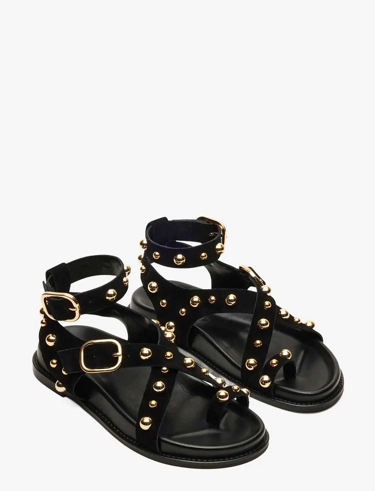 Steve Madden - Linear - spartiates - black suede - 1