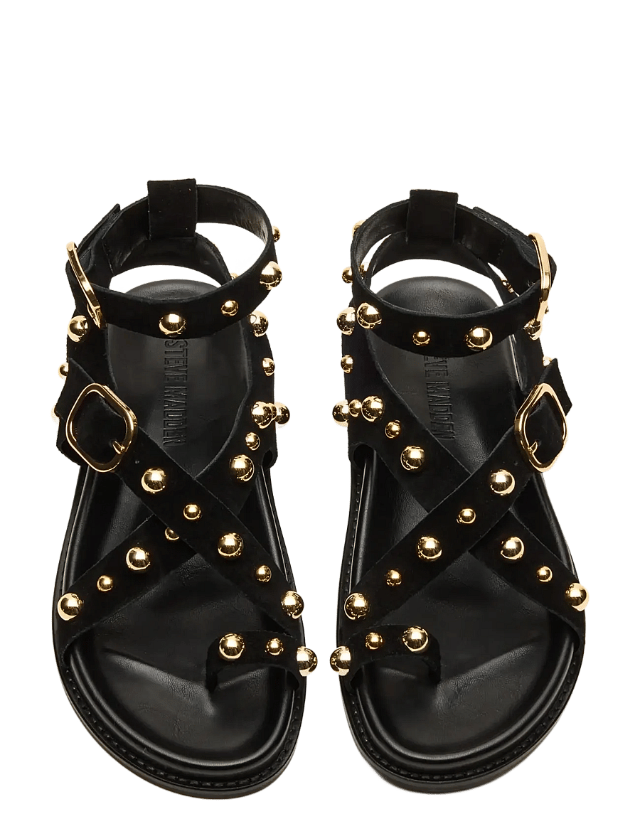 Steve Madden - Linear - romeinse sandalen - black suede - 3