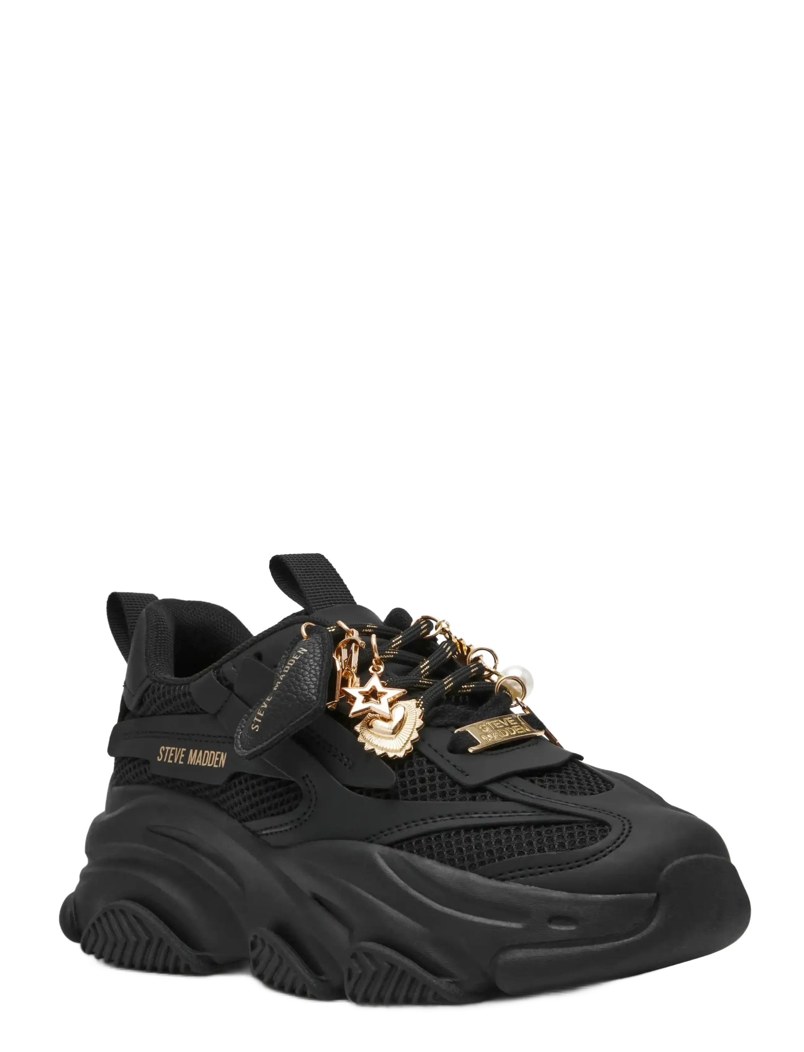 Steve Madden Possession-He, 39, Black, Sneakers > Chunky Sneakers, Dame