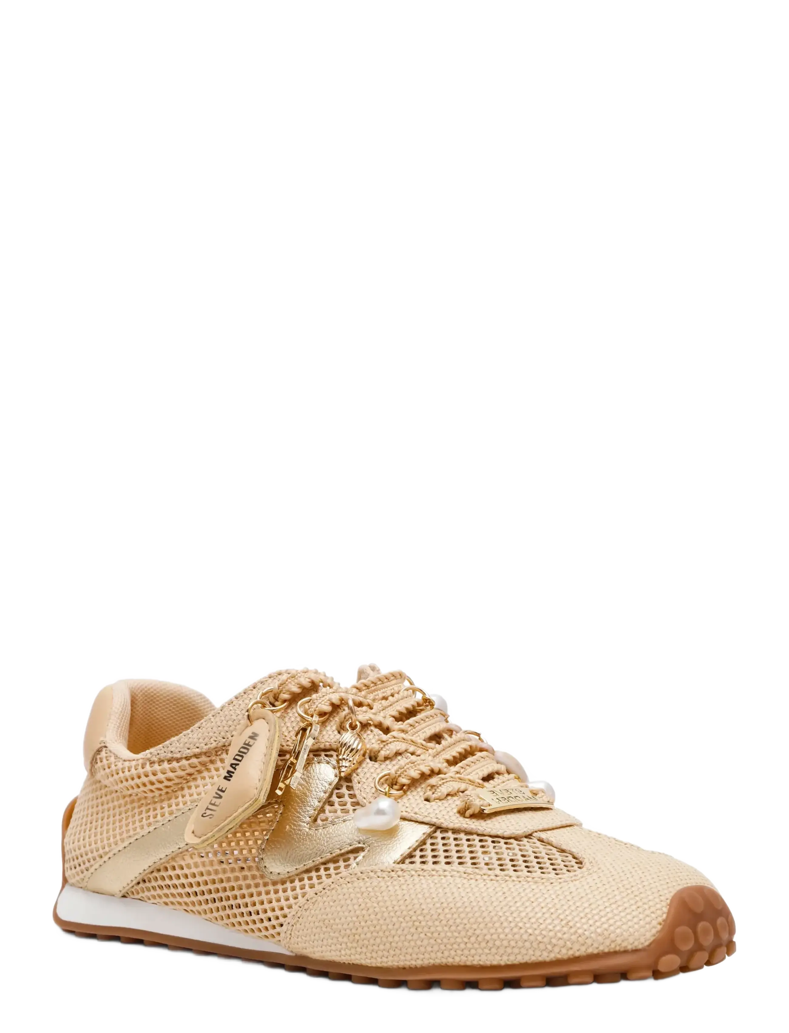 Steve Madden Coheart-Raf, Kvinder, Mode Sneakers, Beige, Str: 37