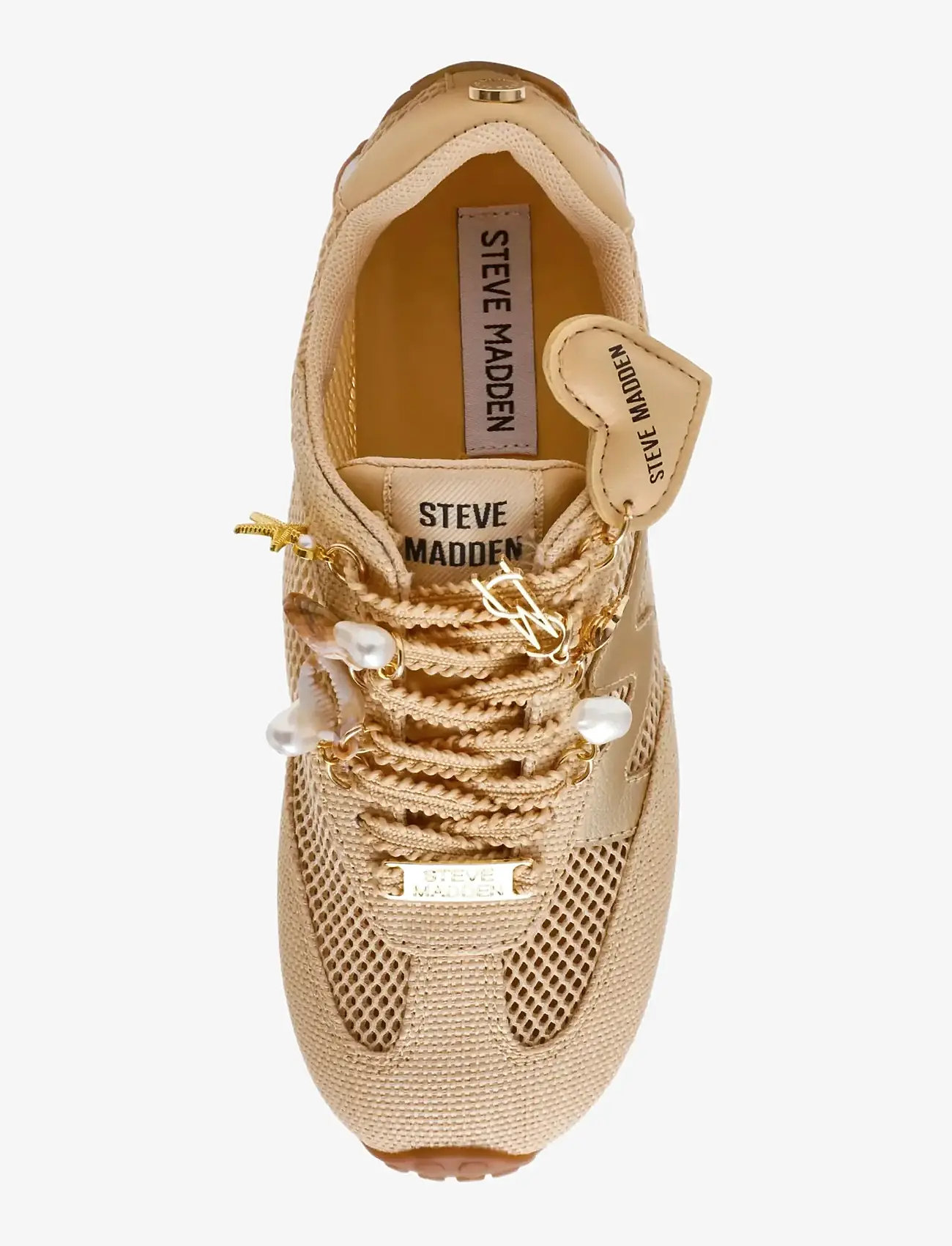 Steve Madden - Coheart-Raf - lágir strigaskór - nat raffia - 5