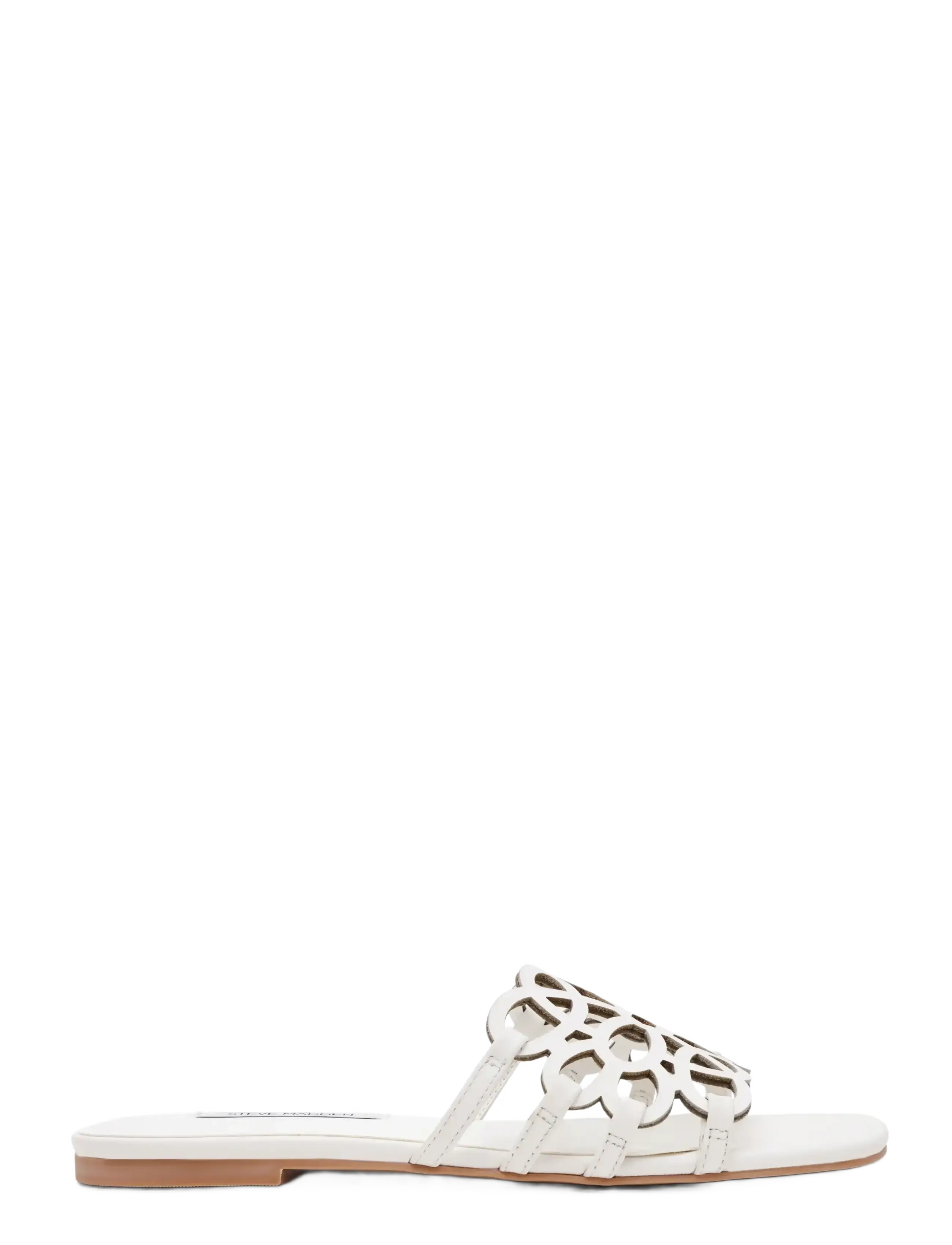 Steve Madden - Lotus-CN - flat mules - white leather - 1