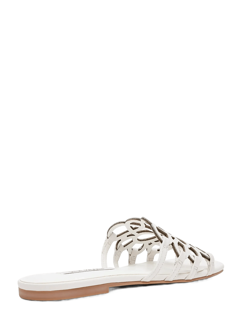 Steve Madden - Lotus-CN - kontsata muula-stiilid jalanõud - white leather - 2