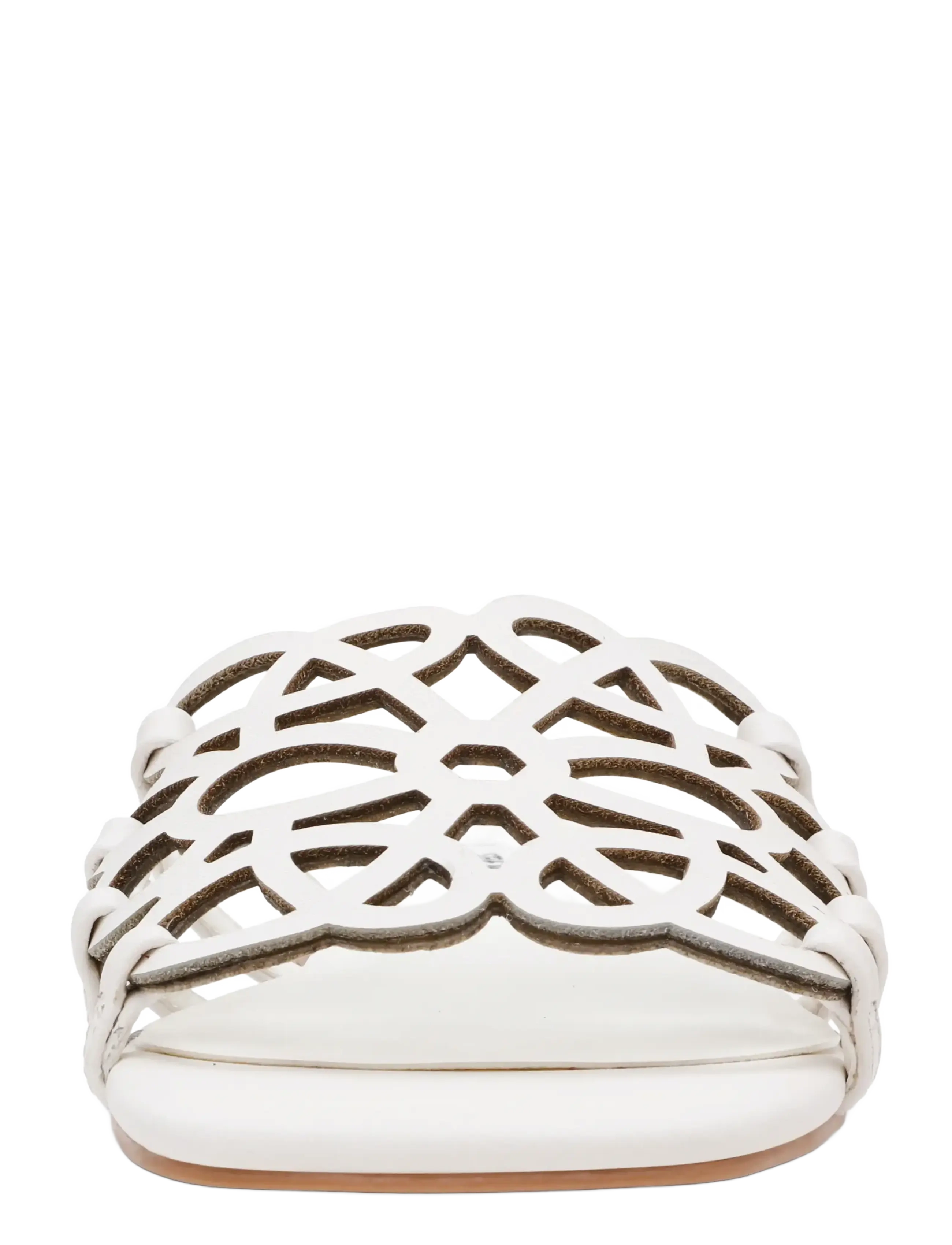 Steve Madden - Lotus-CN - flat mules - white leather - 3