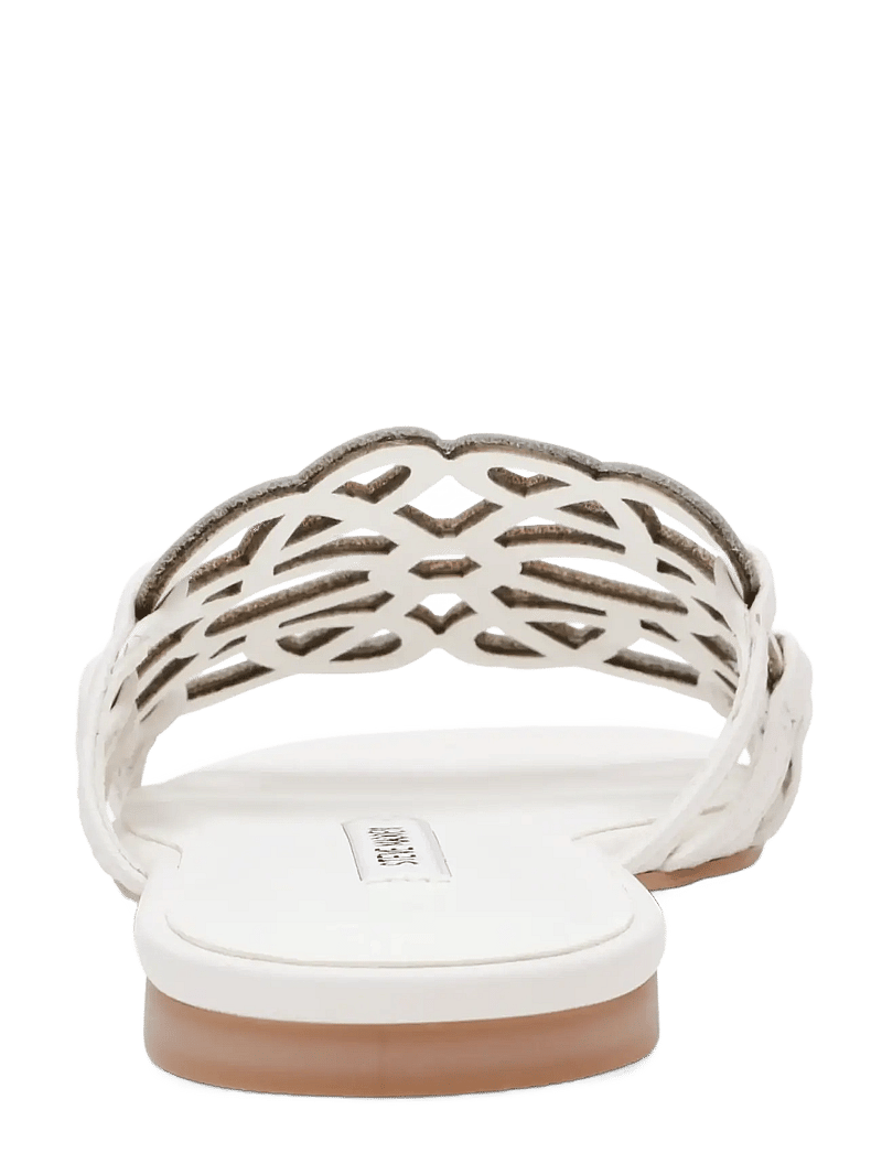 Steve Madden - Lotus-CN - kontsata muula-stiilid jalanõud - white leather - 4