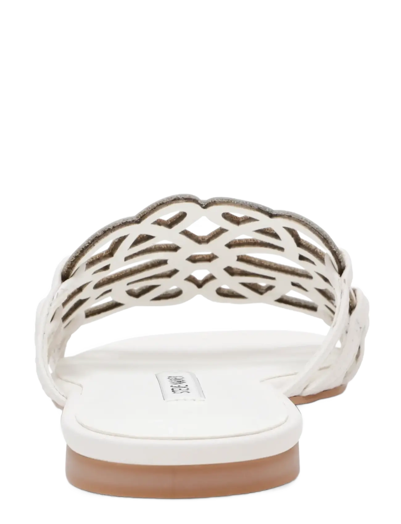 Steve Madden - Lotus-CN - flat mules - white leather - 4