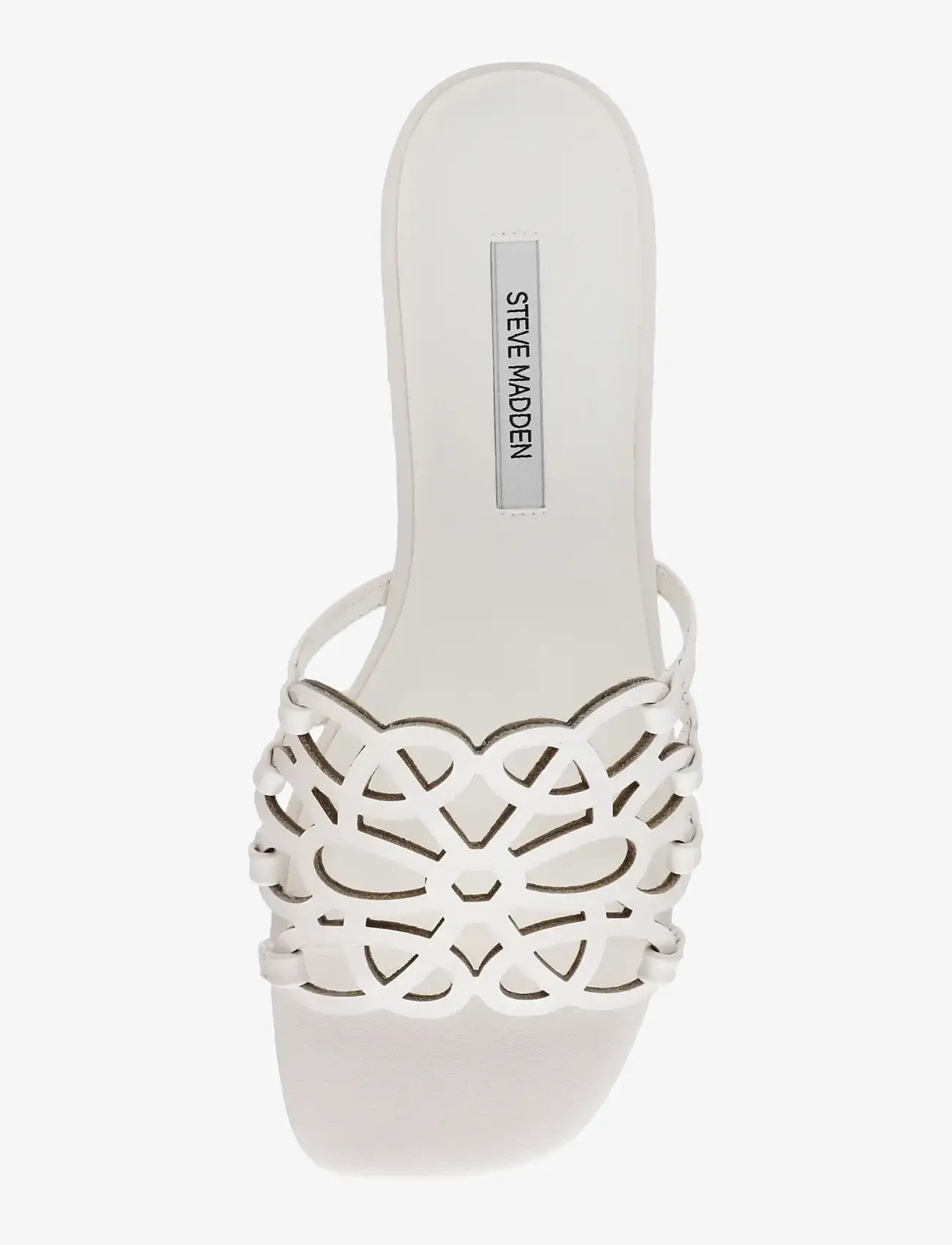 Steve Madden - Lotus-CN - kontsata muula-stiilid jalanõud - white leather - 5