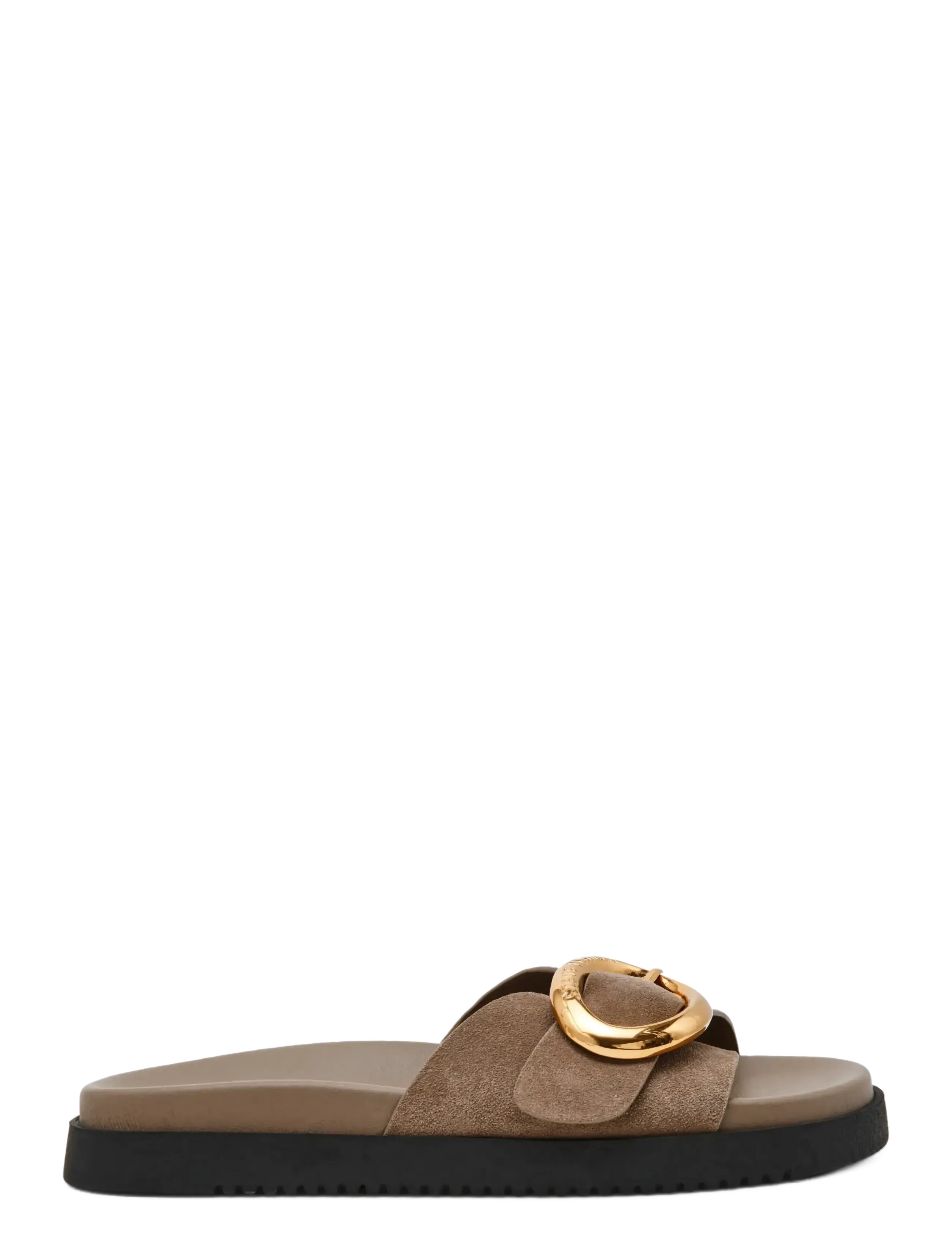 Steve Madden - Mistify - platte muiltjes - taupe suede - 1
