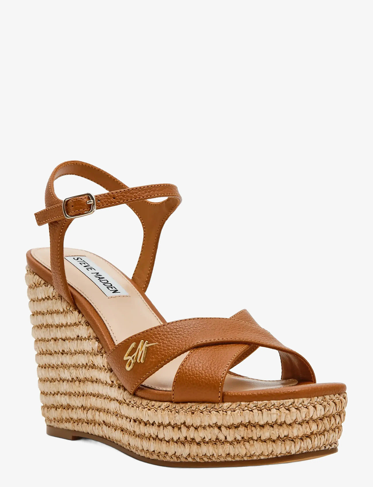 Steve Madden - Cylo-E - heeled espadrilles - tan leather - 0