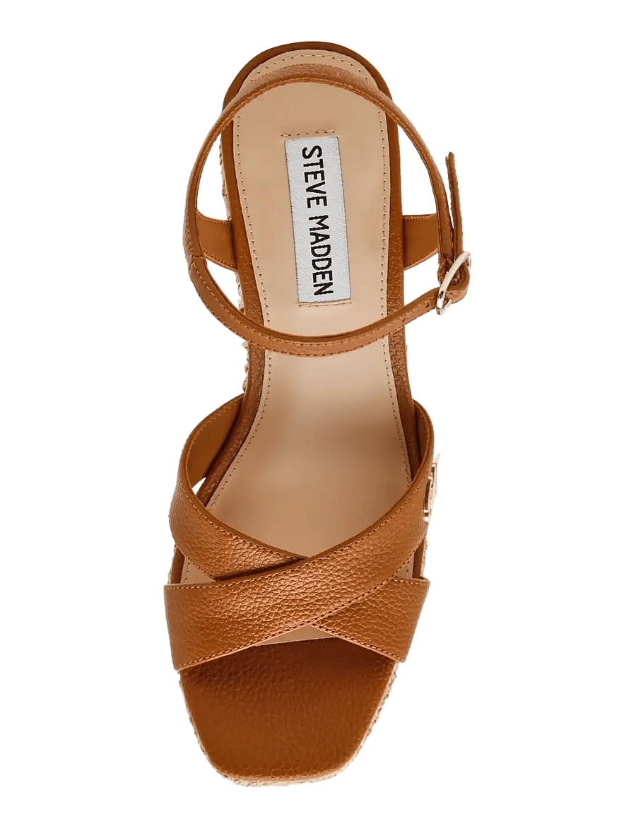 Steve Madden - Cylo-E - espadrilles mit absatz - tan leather - 4