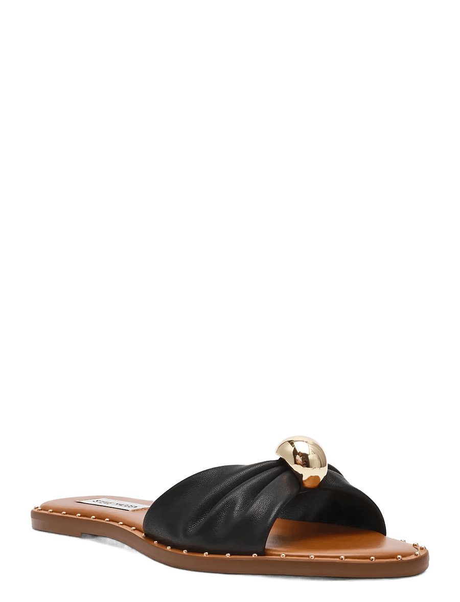 Steve Madden - Dipsy-CNE - sandales plates - black leather - 0