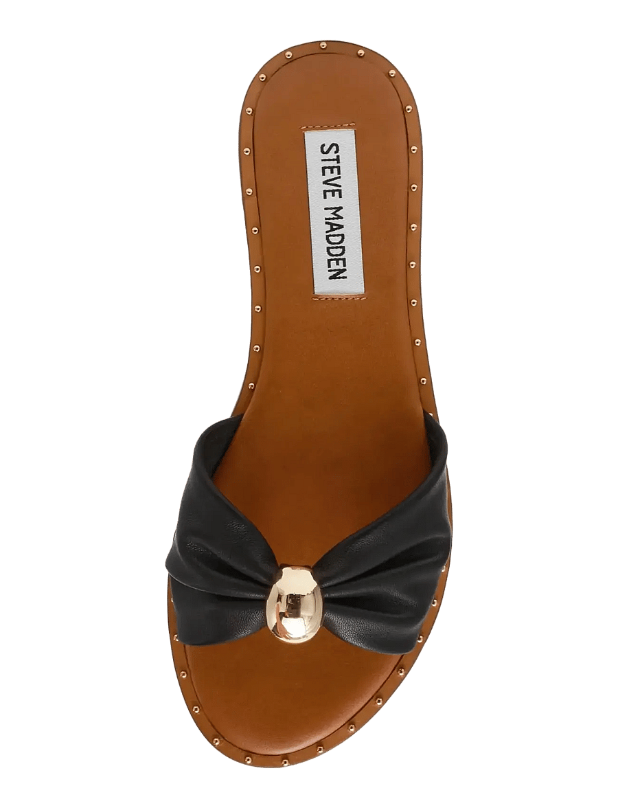 Steve Madden - Dipsy-CNE - sandales plates - black leather - 4