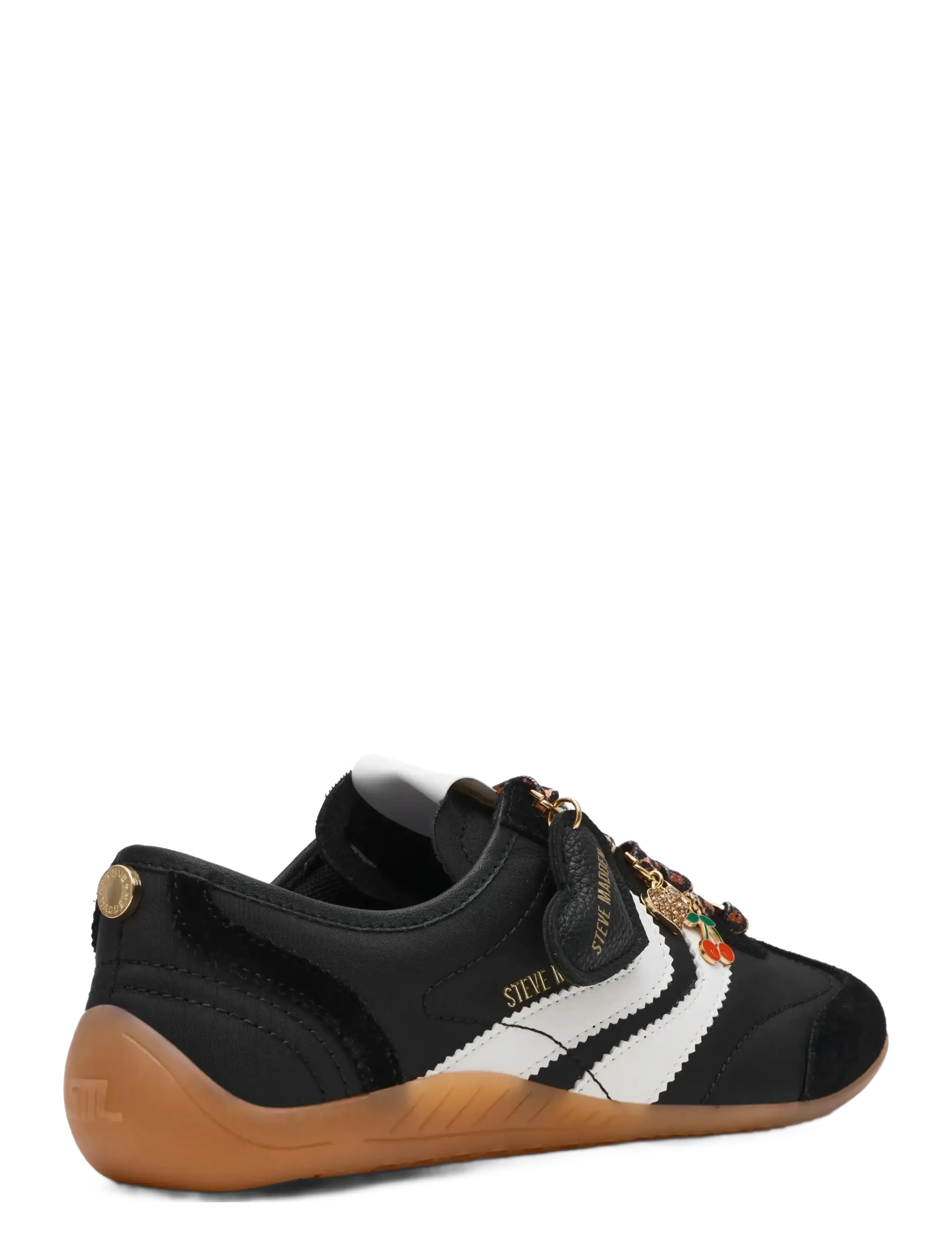 Steve Madden - Bassett-E - matalavartiset tennarit - black/white - 2