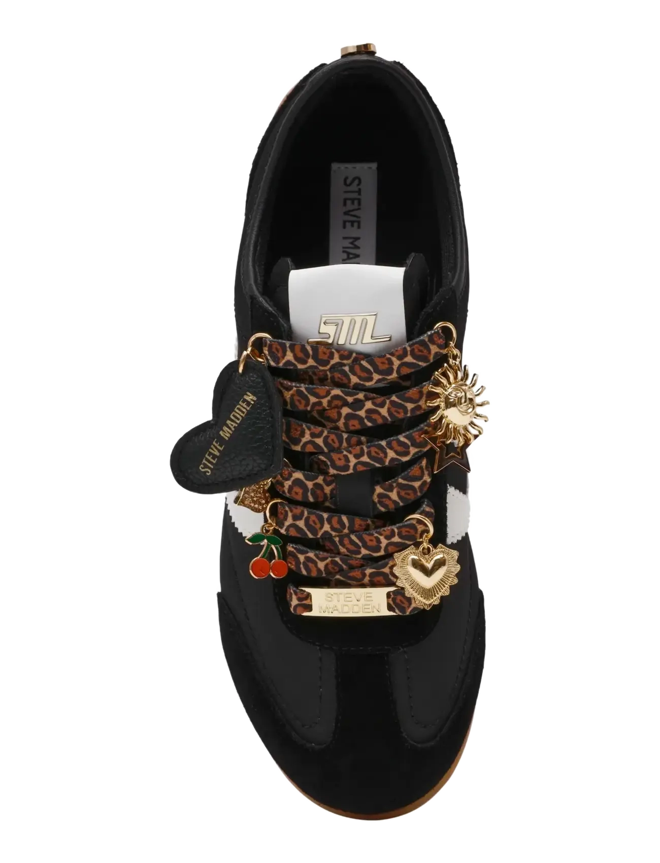 Steve Madden - Bassett-E - matalavartiset tennarit - black/white - 4