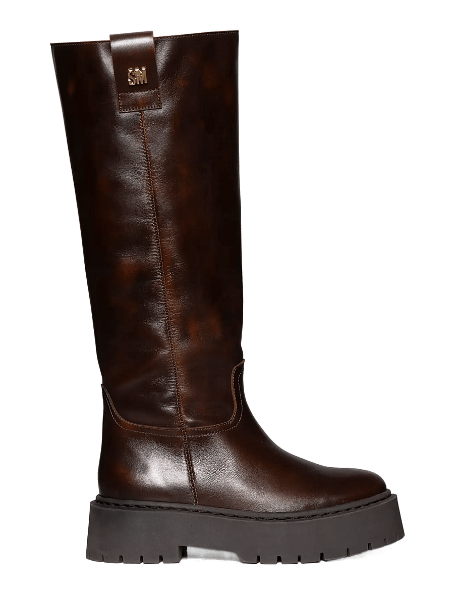 Steve Madden - Sonar - knähöga stövlar - brown - 0