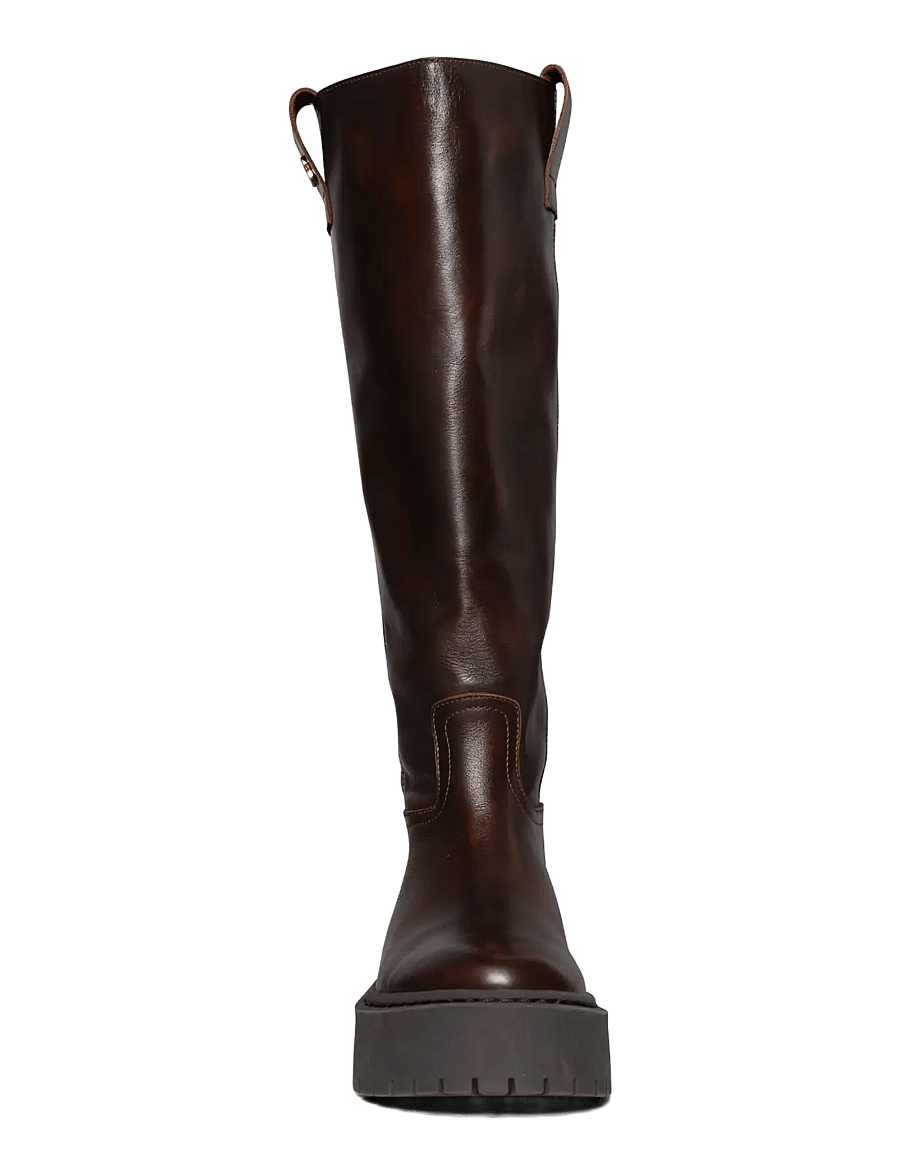 Steve Madden - Sonar - knähöga stövlar - brown - 2