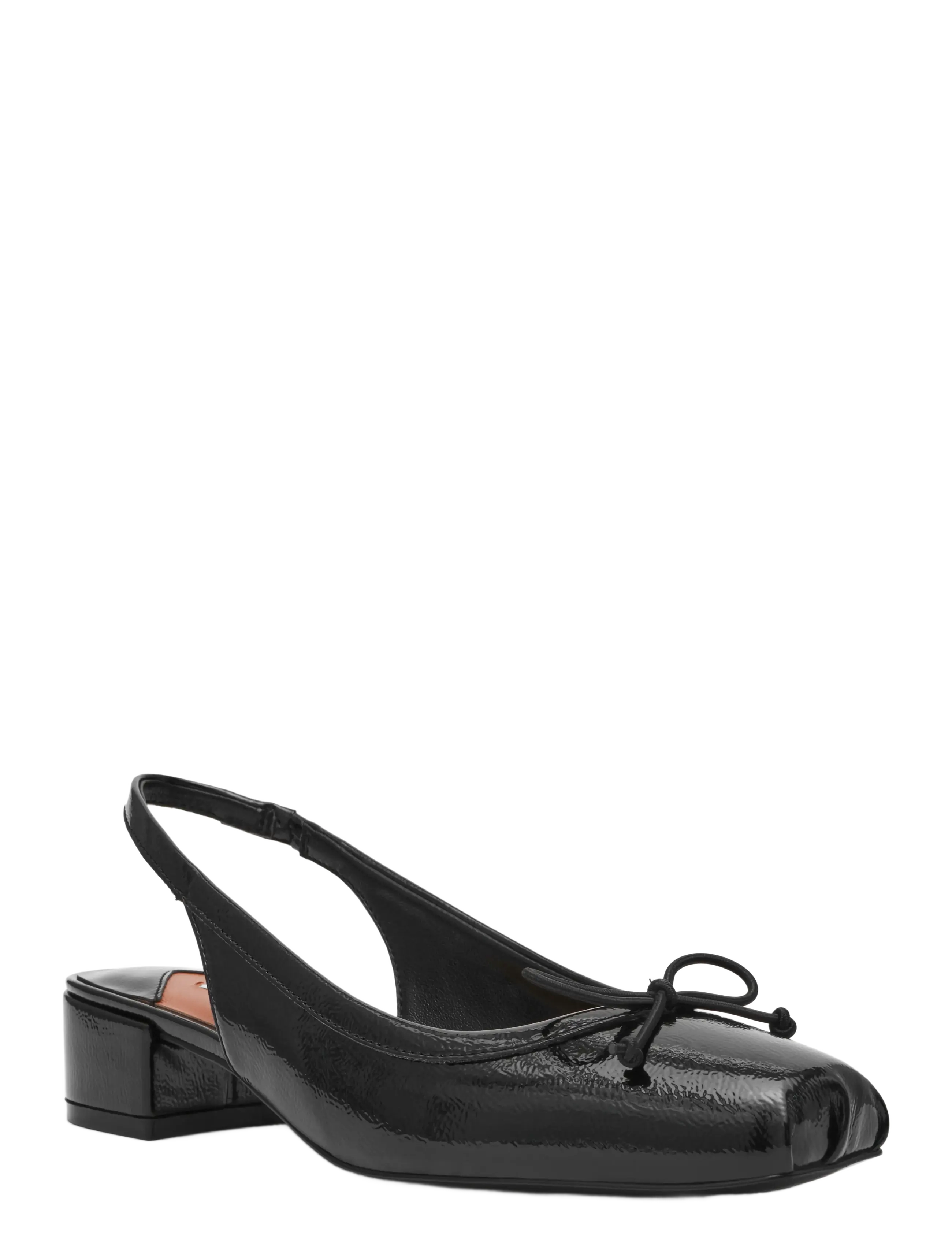 BLACK CRINKLE PATENT