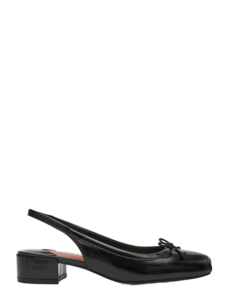Steve Madden - Loved - slingbacks mit absatz - black crinkle patent - 1