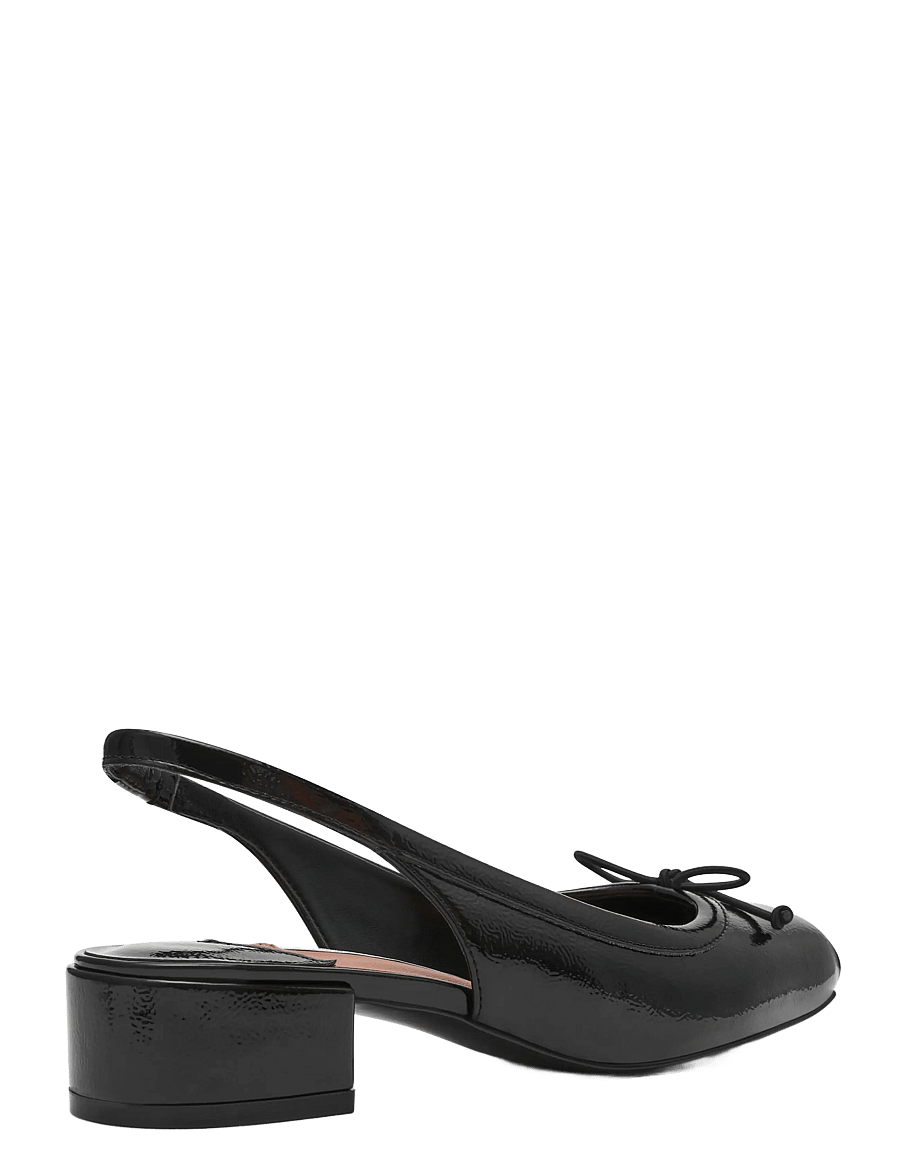 Steve Madden - Loved - slingbacks mit absatz - black crinkle patent - 2