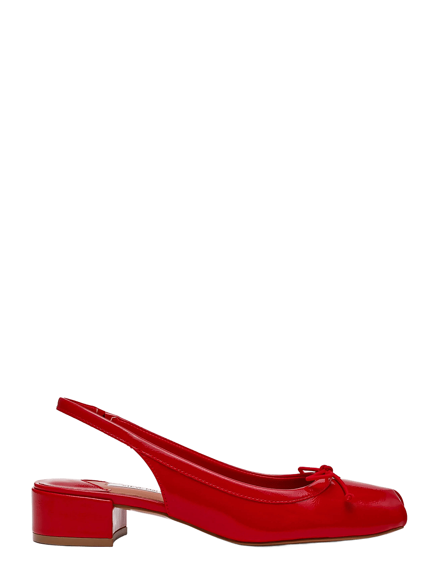 Steve Madden - Loved - slingbacks mit absatz - red crinkle pat - 1
