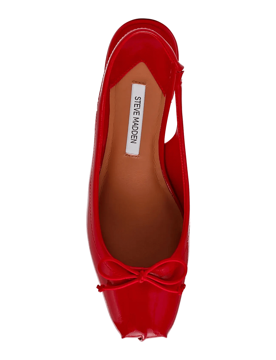 Steve Madden - Loved - slingbacks mit absatz - red crinkle pat - 5