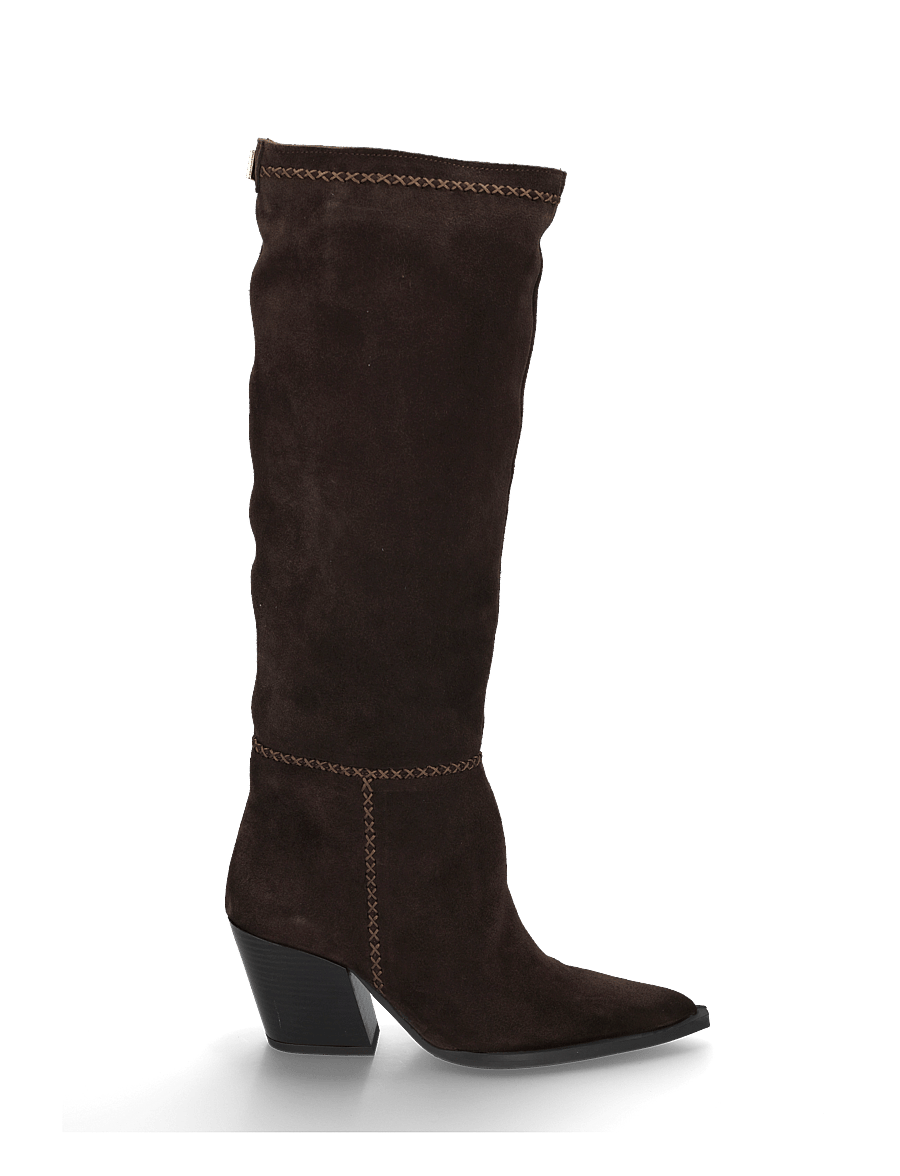 Steve Madden - Myla - knähöga stövlar - cho brn suede - 2