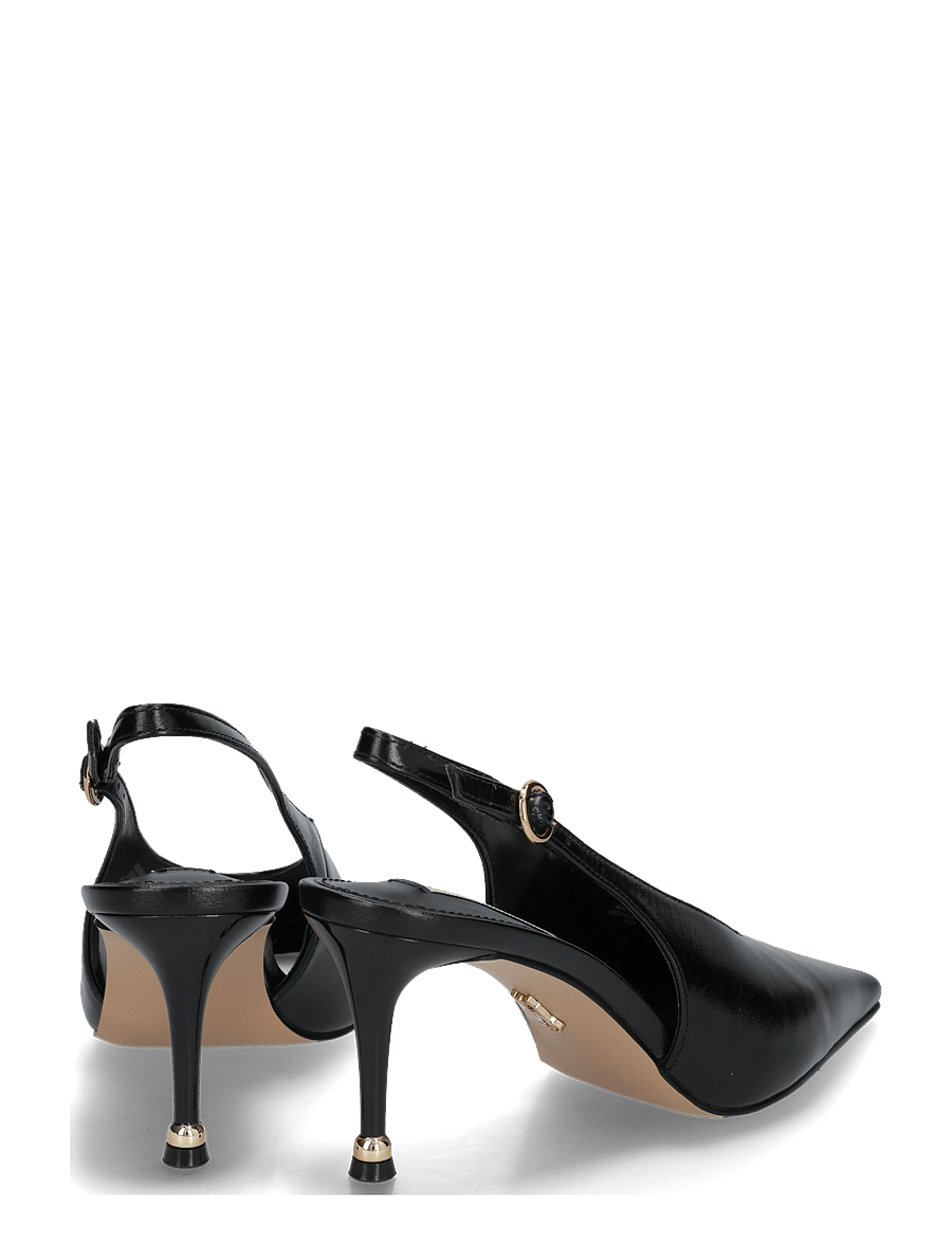 Steve Madden - Archway - heeled slingbacks - black leather - 4