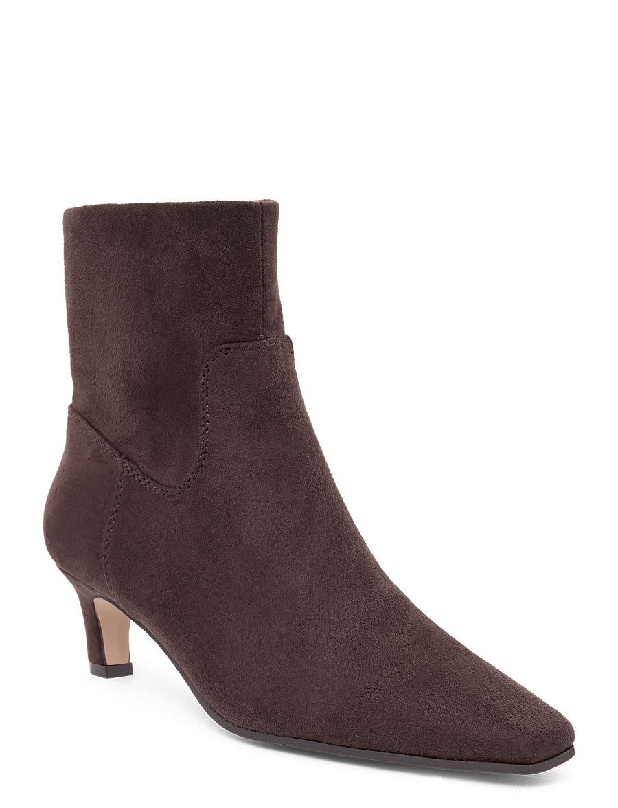 Steve Madden - Davis-S - heeled ankle boots - dk brown fabric - 0