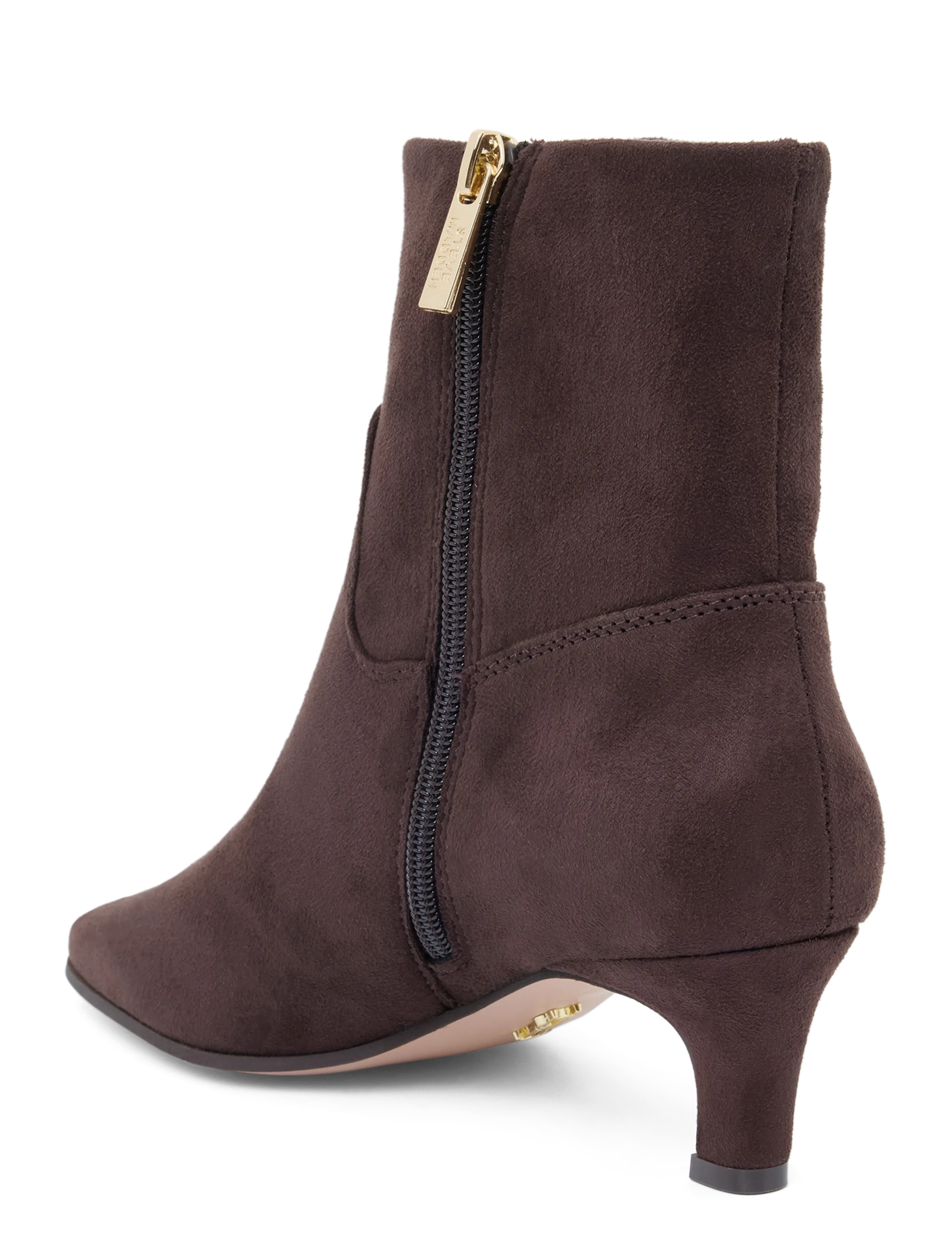 Steve Madden - Davis-S - heeled ankle boots - dk brown fabric - 1
