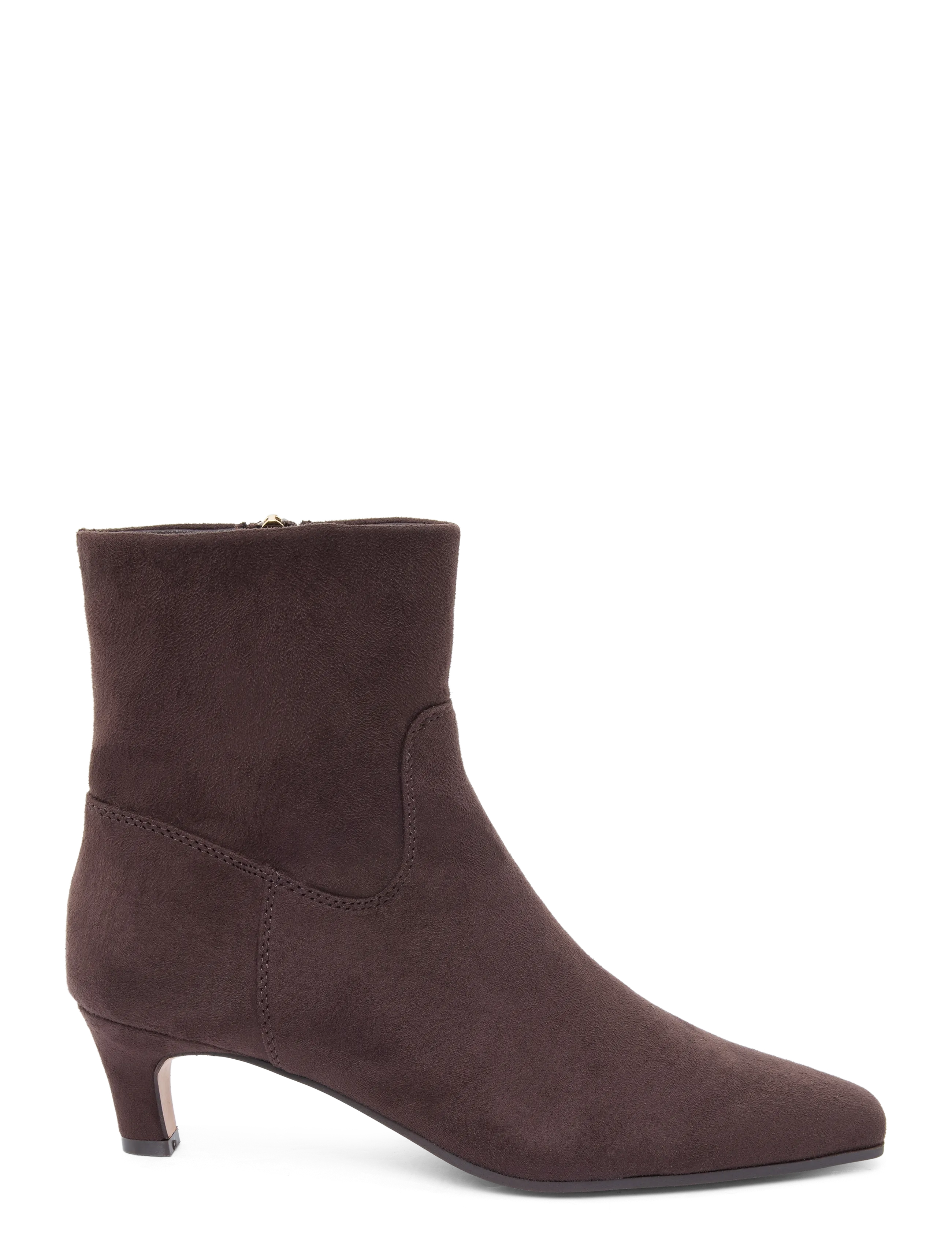 Steve Madden - Davis-S - heeled ankle boots - dk brown fabric - 2