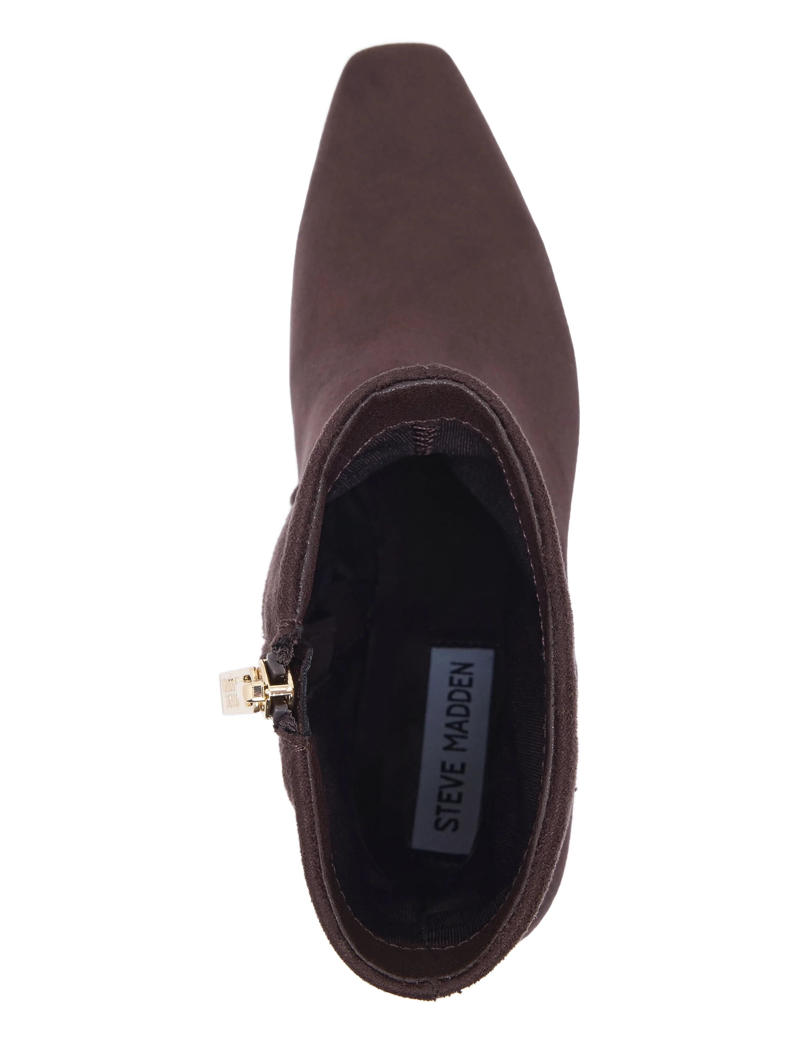 Steve Madden - Davis-S - kontsaga poolsaapad - dk brown fabric - 3