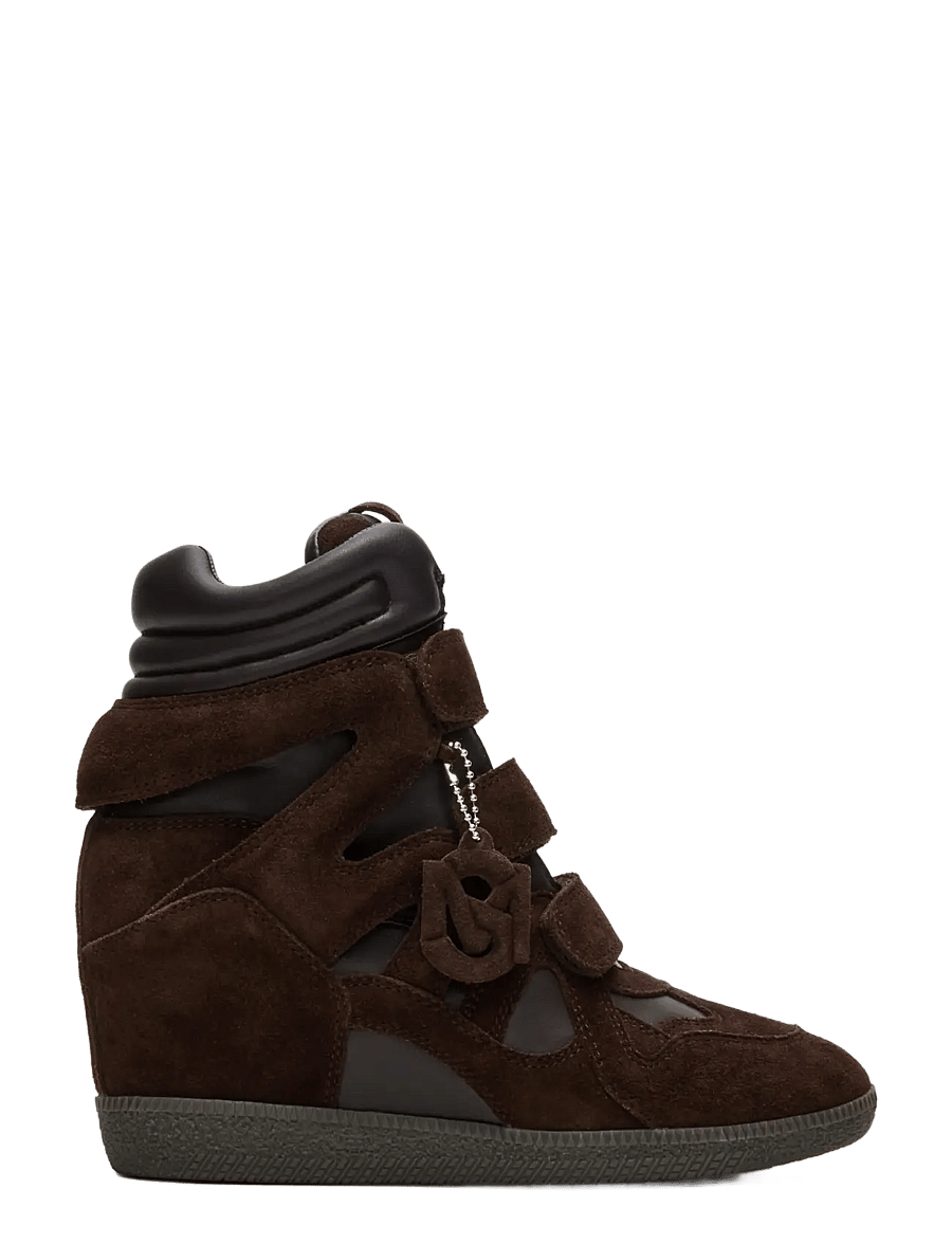 Steve Madden - Mavis - wedge-sneaker - brown suede - 0