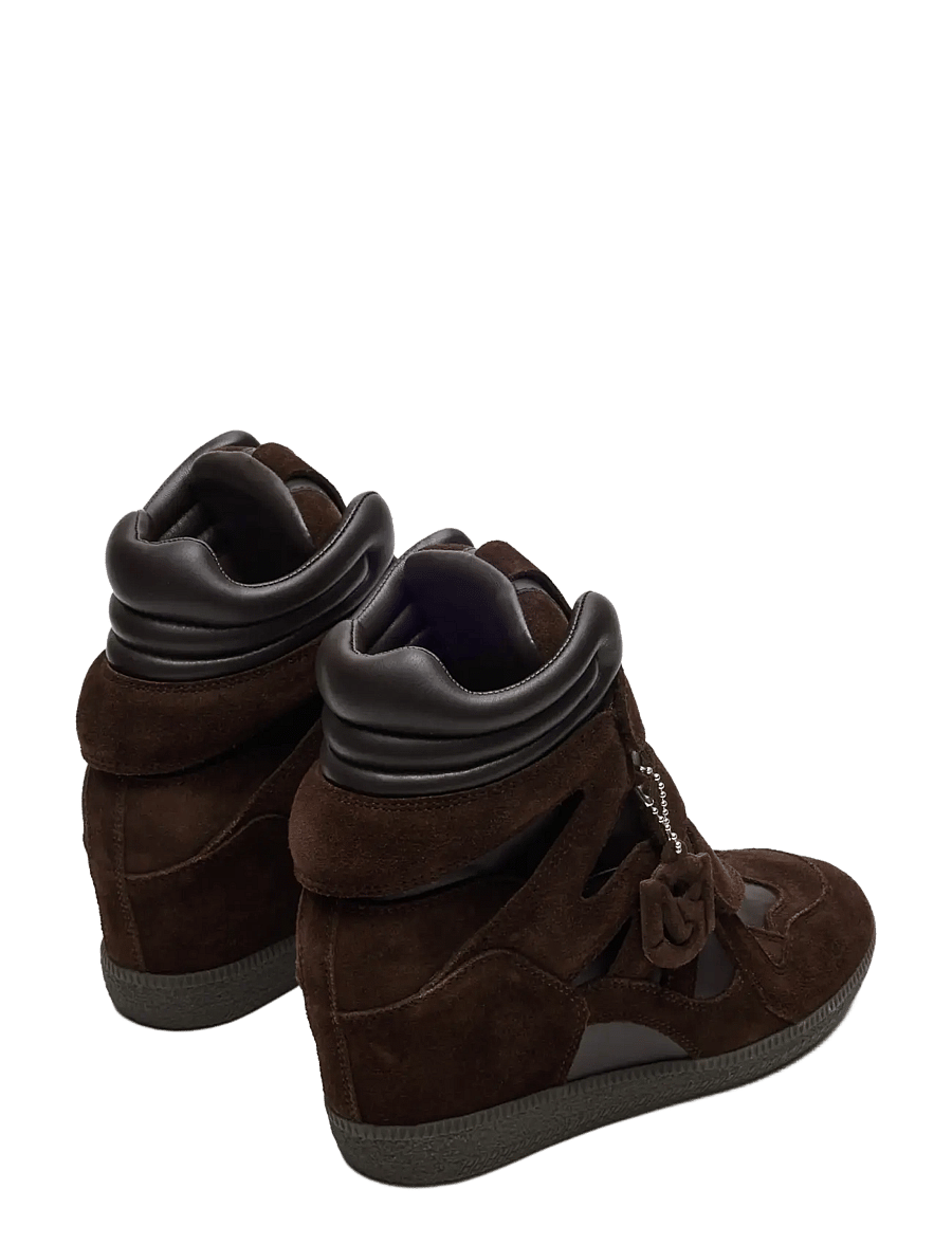 Steve Madden - Mavis - wedge-sneaker - brown suede - 2