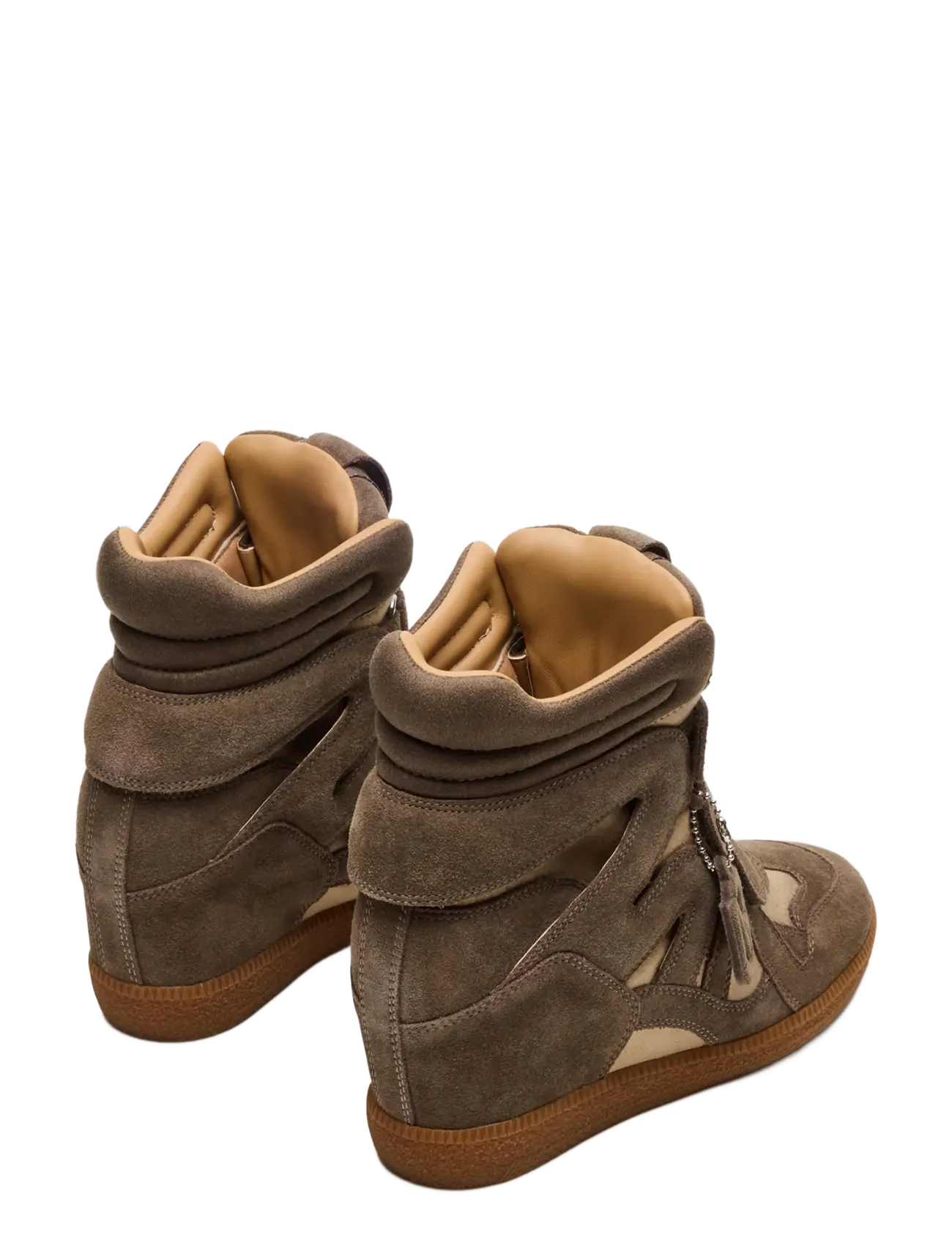 Steve Madden - Mavis - wedge-sneaker - taupe suede - 2