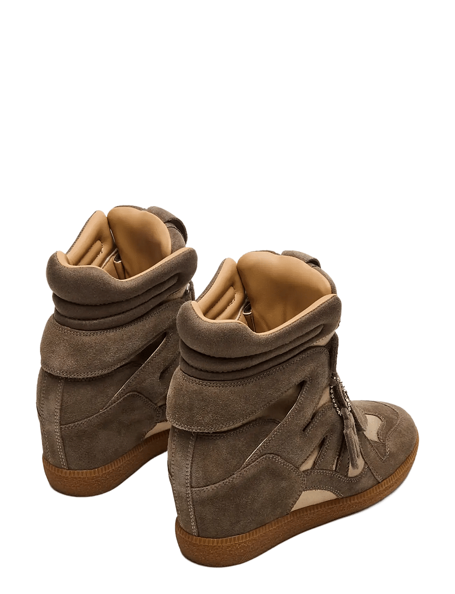 Steve Madden - Mavis - wedge-sneaker - taupe suede - 2