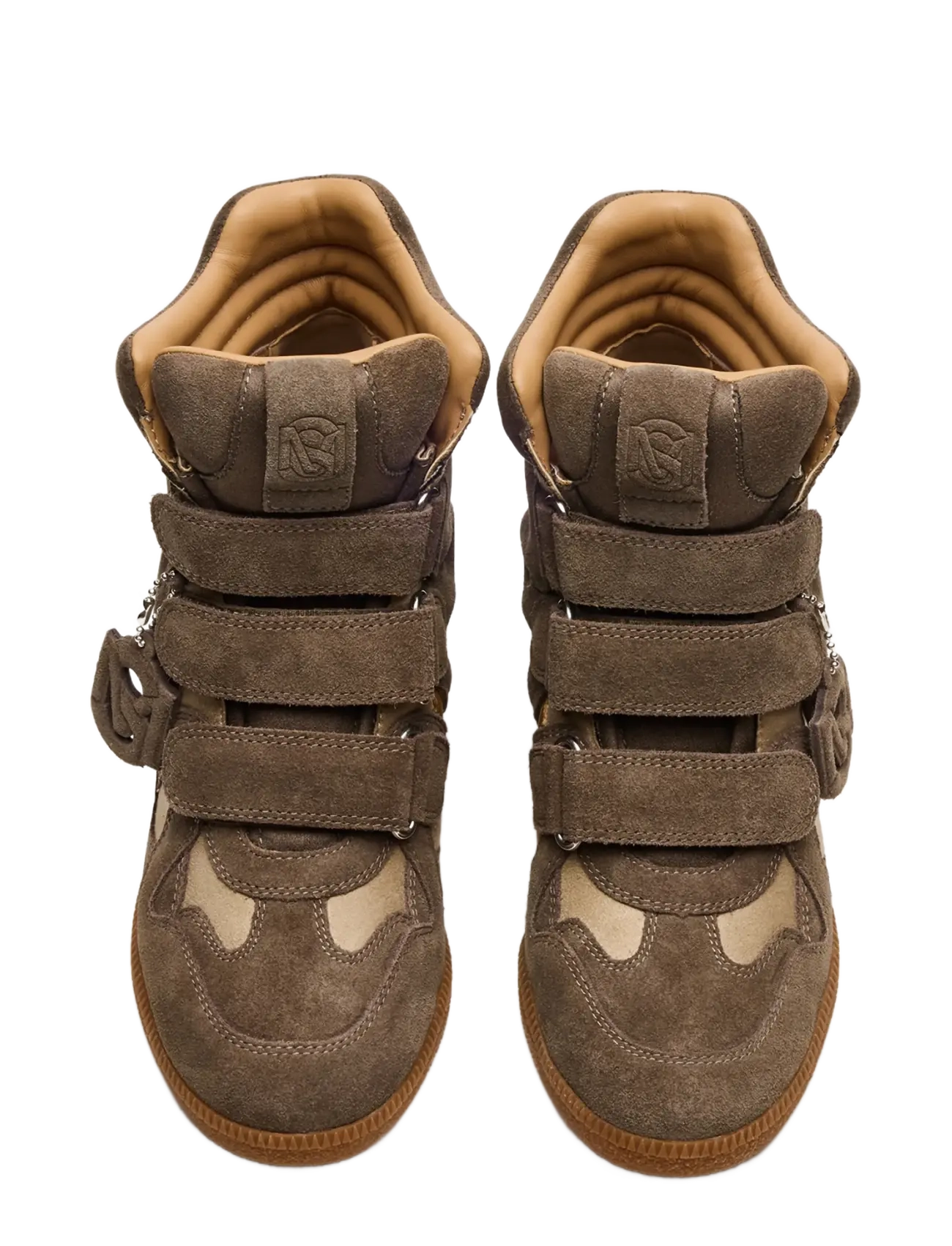 Steve Madden - Mavis - wedge-sneaker - taupe suede - 3