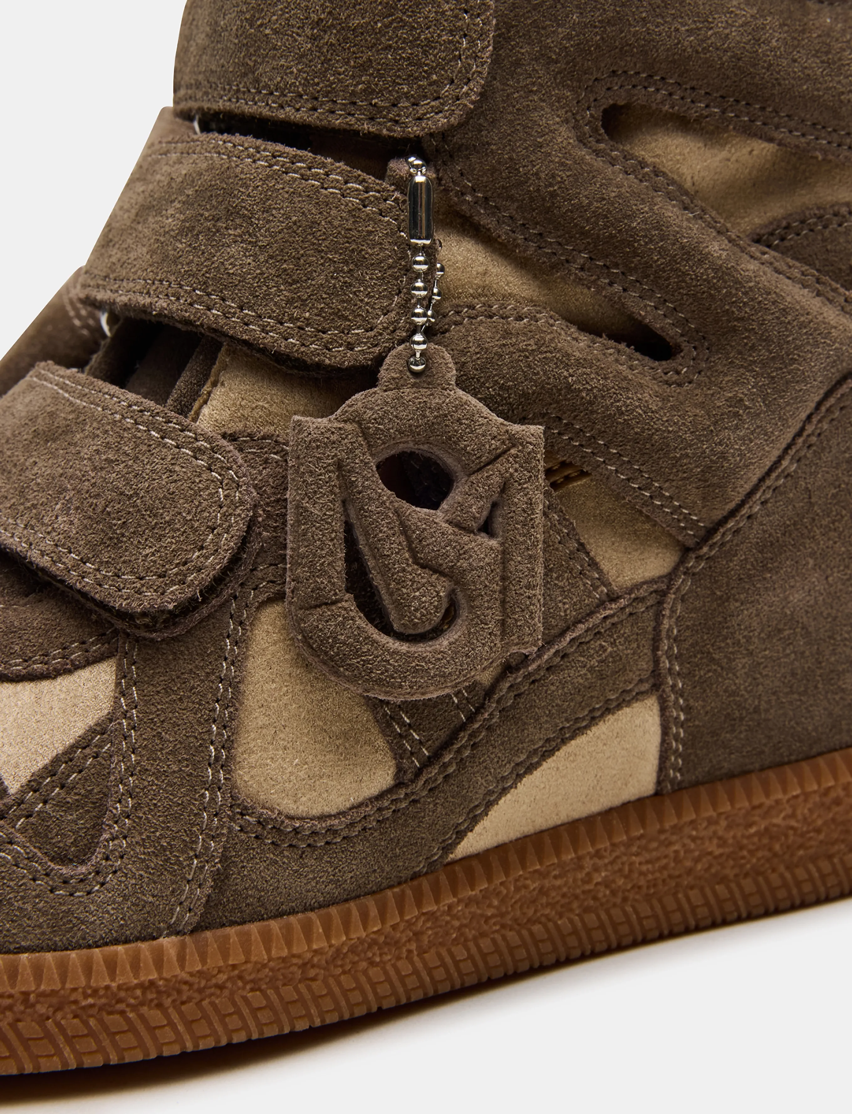 Steve Madden - Mavis - wedge-sneaker - taupe suede - 4